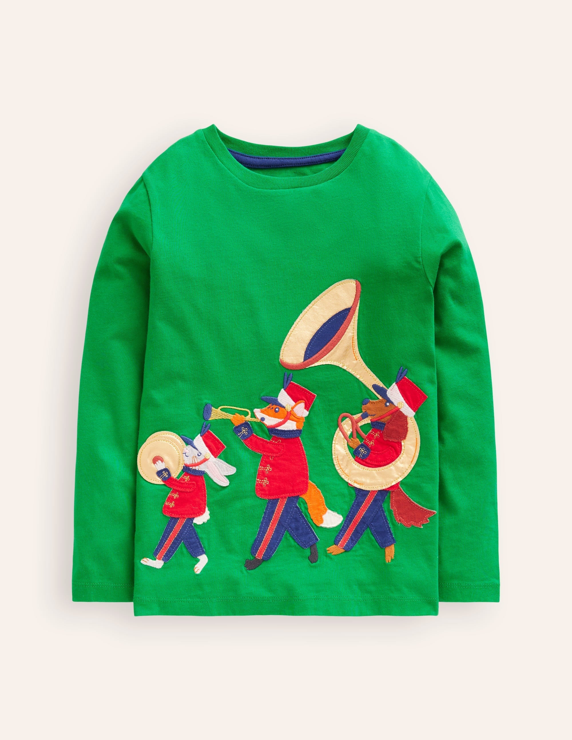 Appliqué T-shirt-Highland Green Band - Image 1