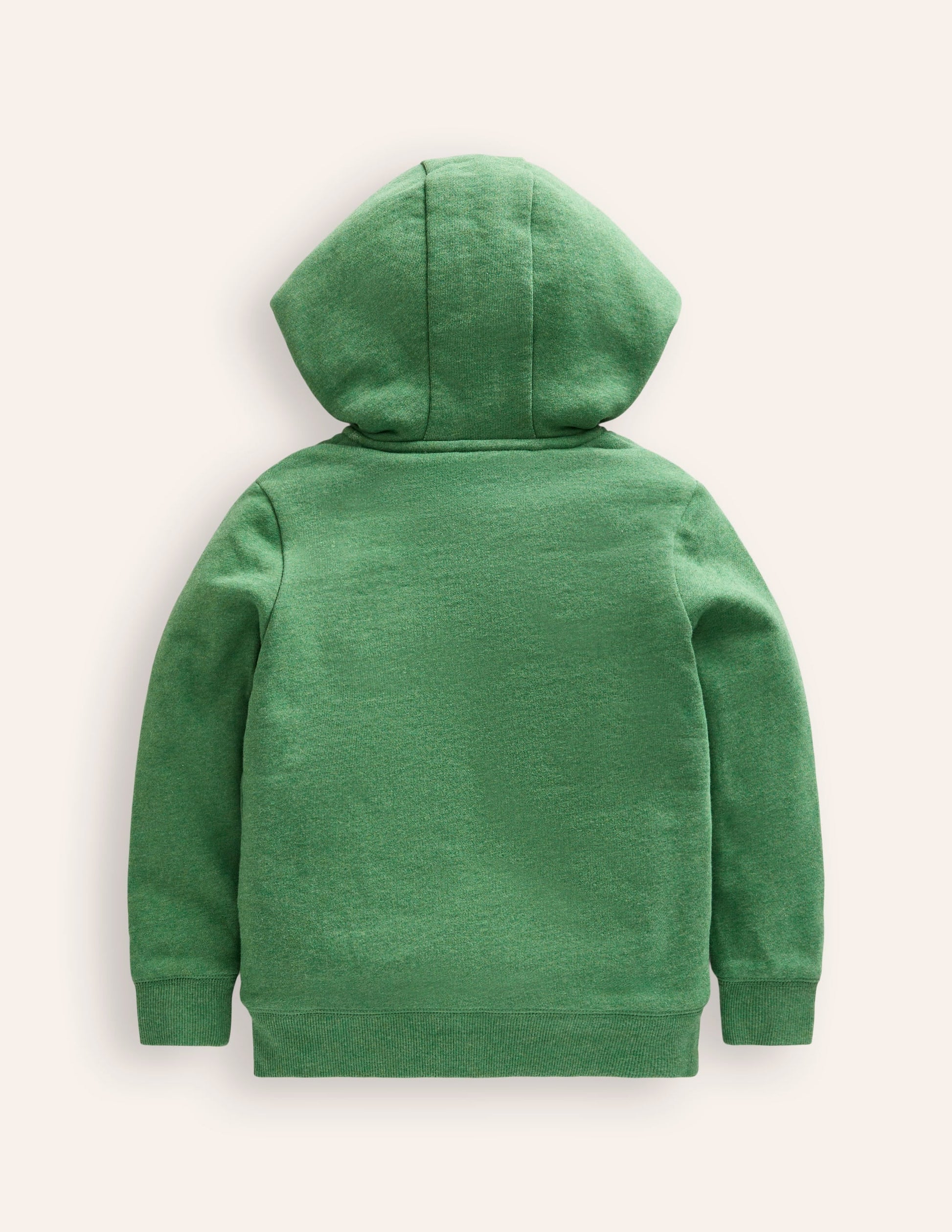 Shaggy-Lined Hoodie-Green Marl-2