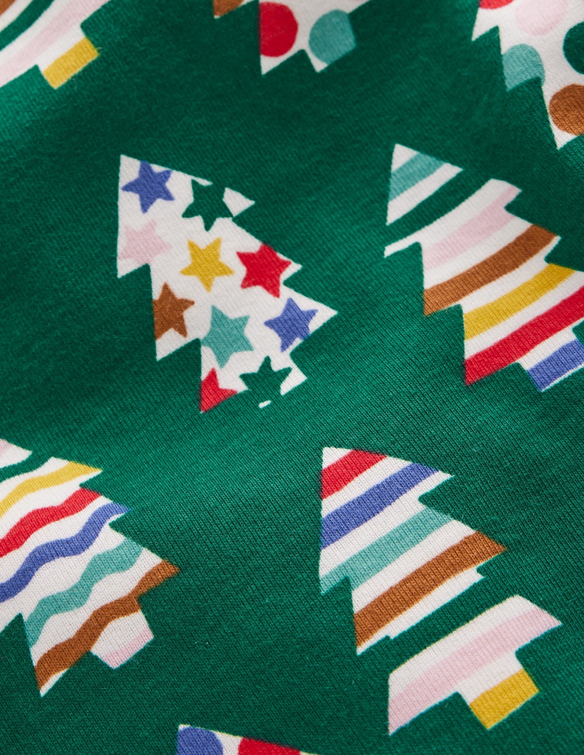 Snug Glow-In-The-Dark Pyjamas-Christmas Trees-3