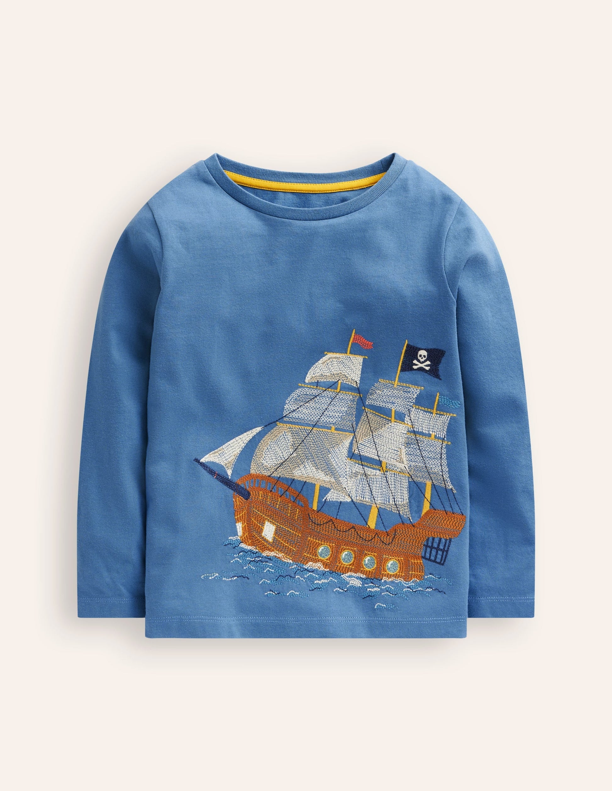 Superstitch T-shirt-Bluejay Pirate ship-1