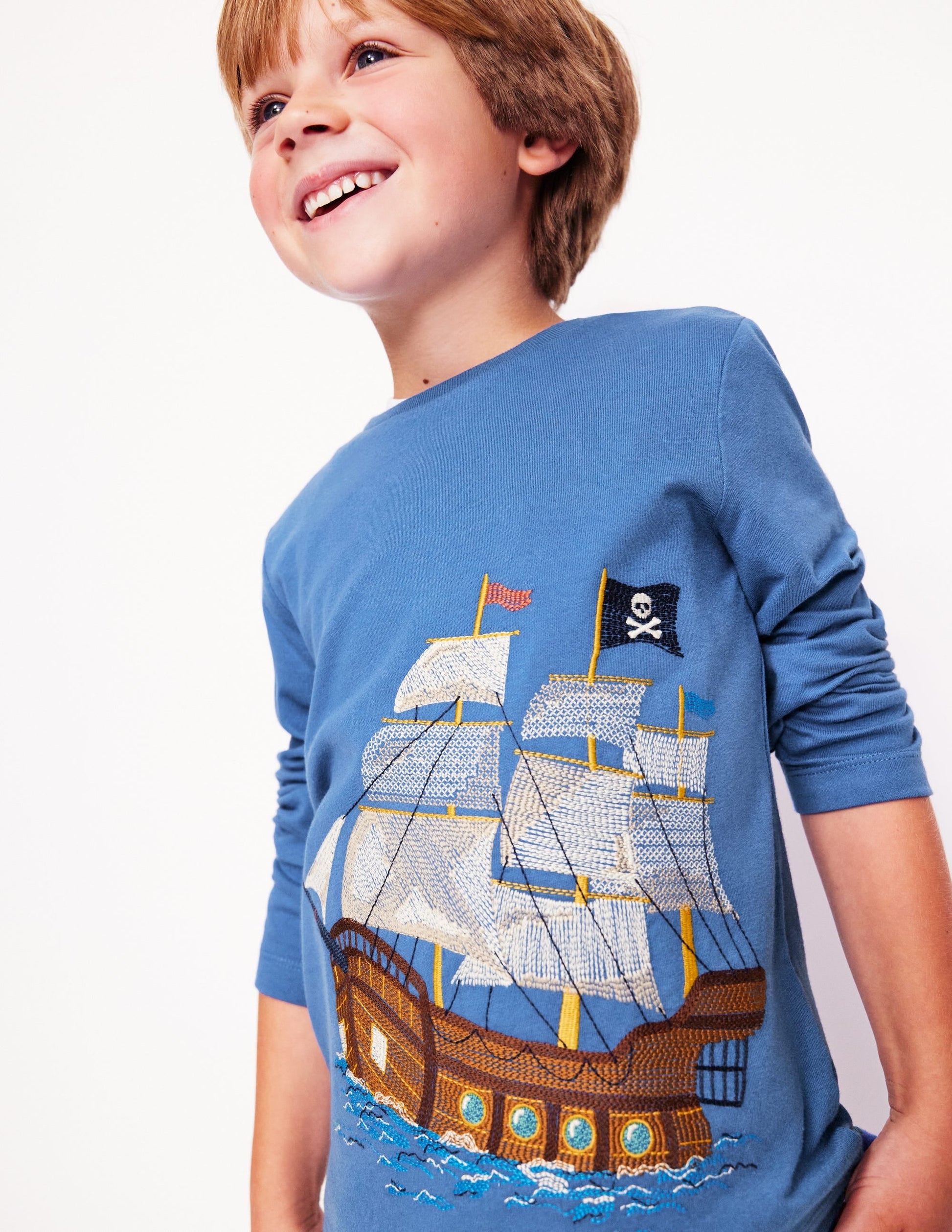 Superstitch T-shirt-Bluejay Pirate ship-6