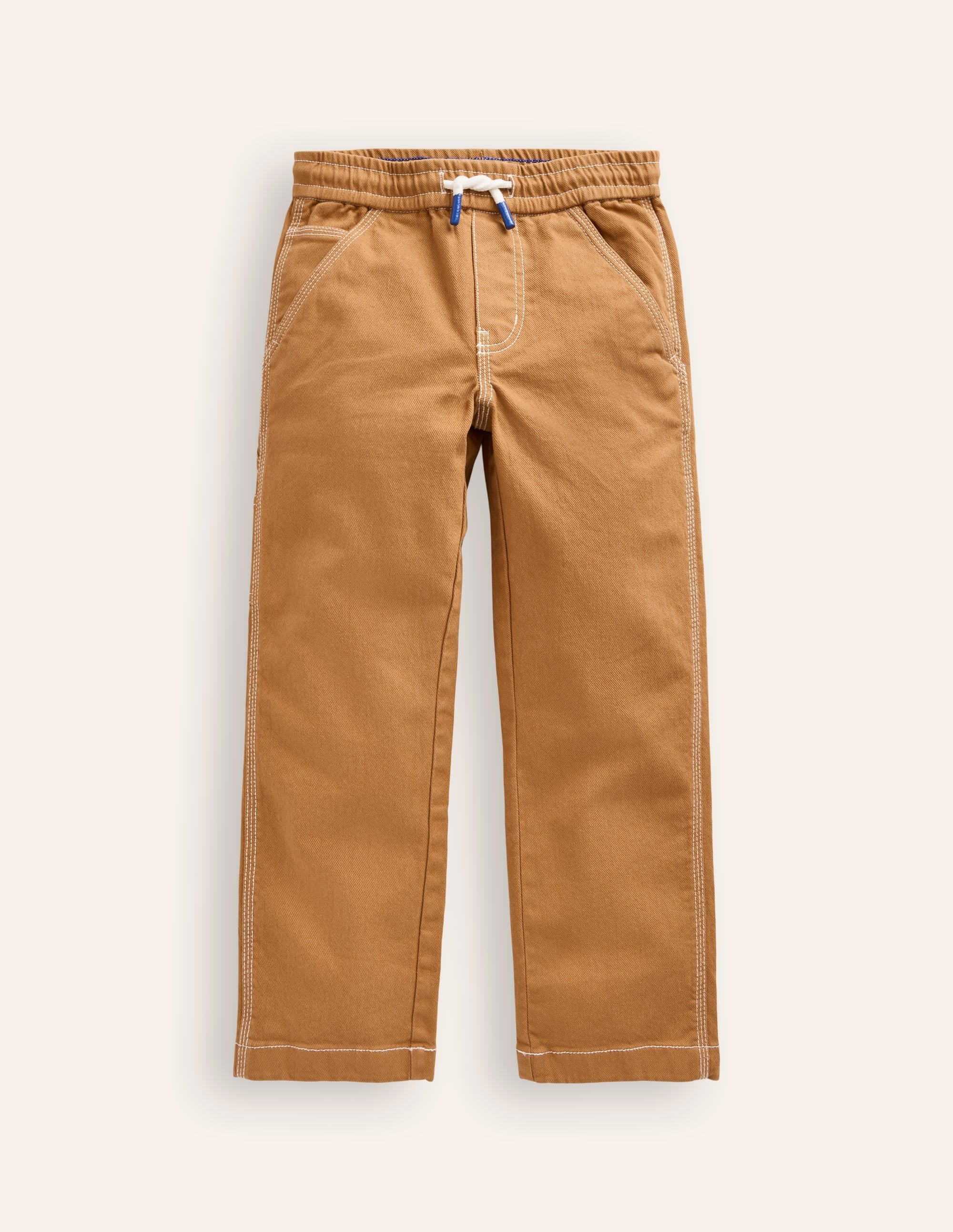 Pull-On Pocket Trousers-Butterscotch Brown - Image 1