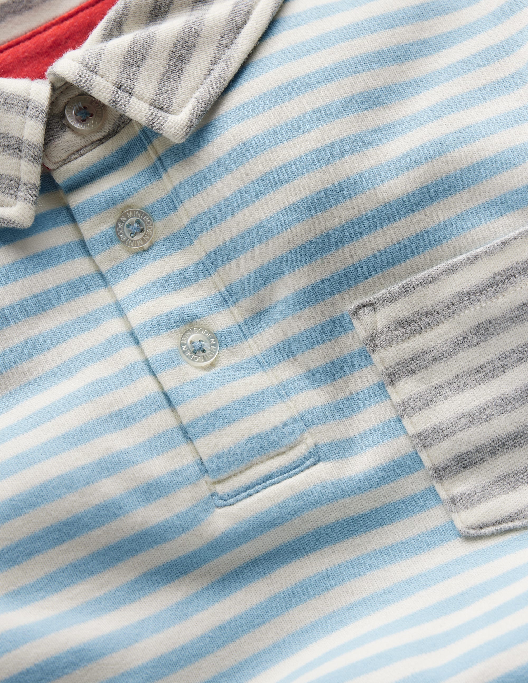 Supersoft Polo Shirt-College Navy Multi Hotchpotch - Image 3