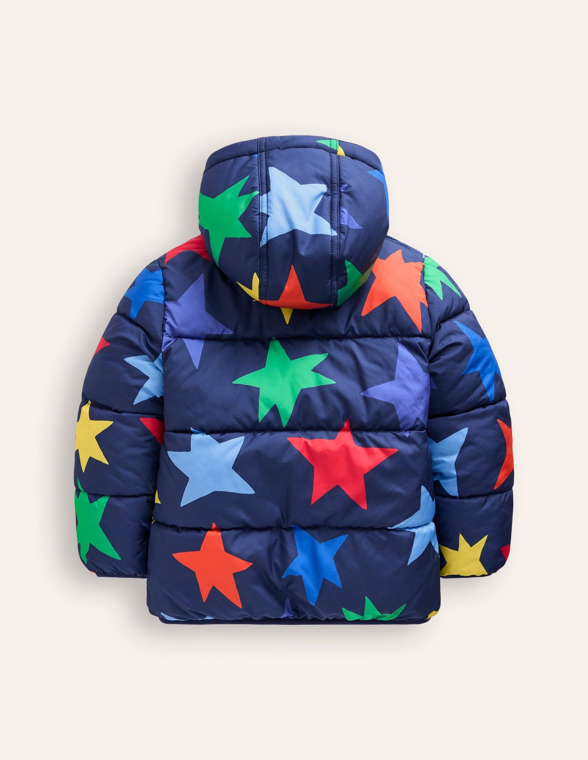 Reversible Cosy Borg Coat-Multi Star-2
