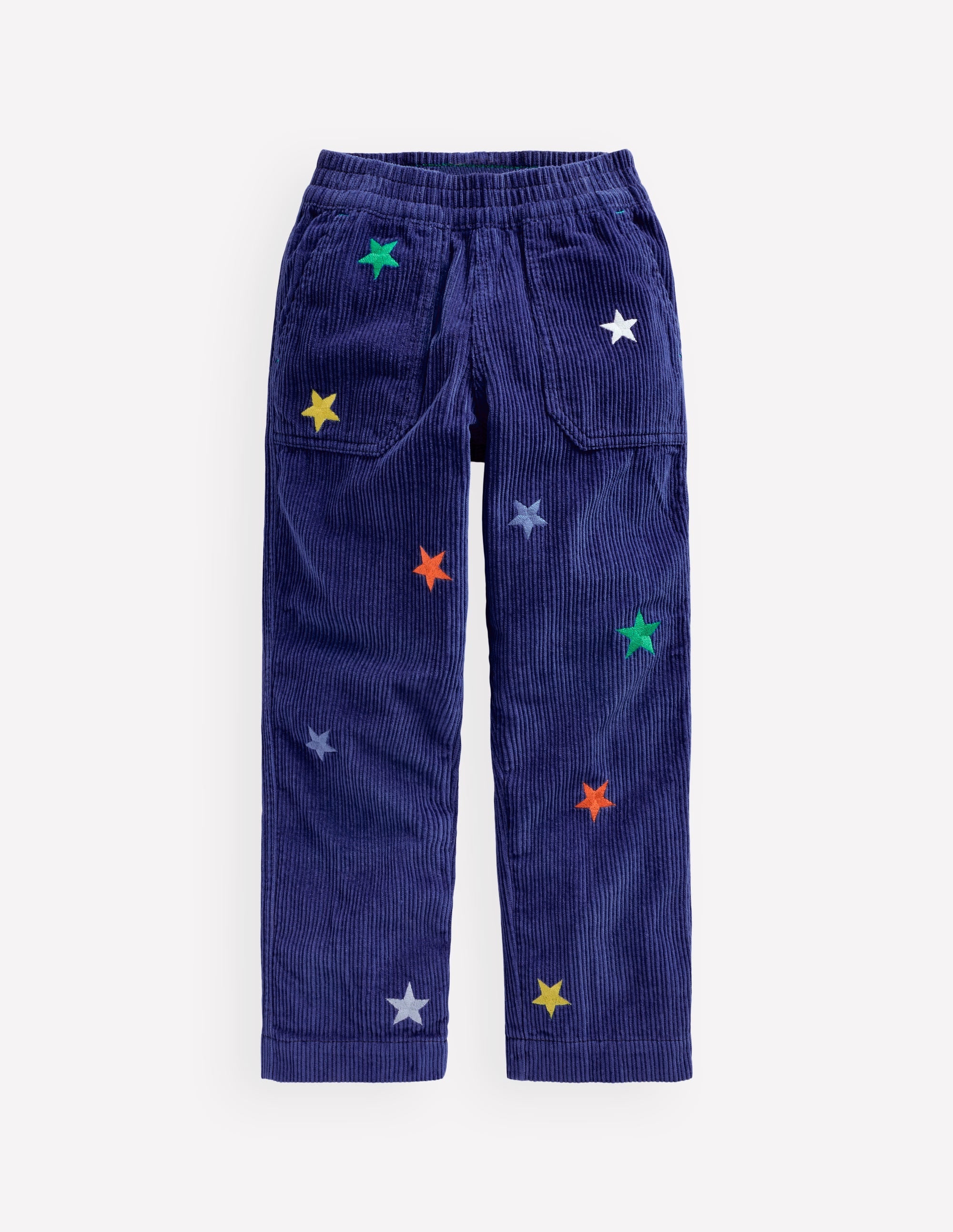 Pull-On Cord Trousers-Sapphire Blue Star - Image 1