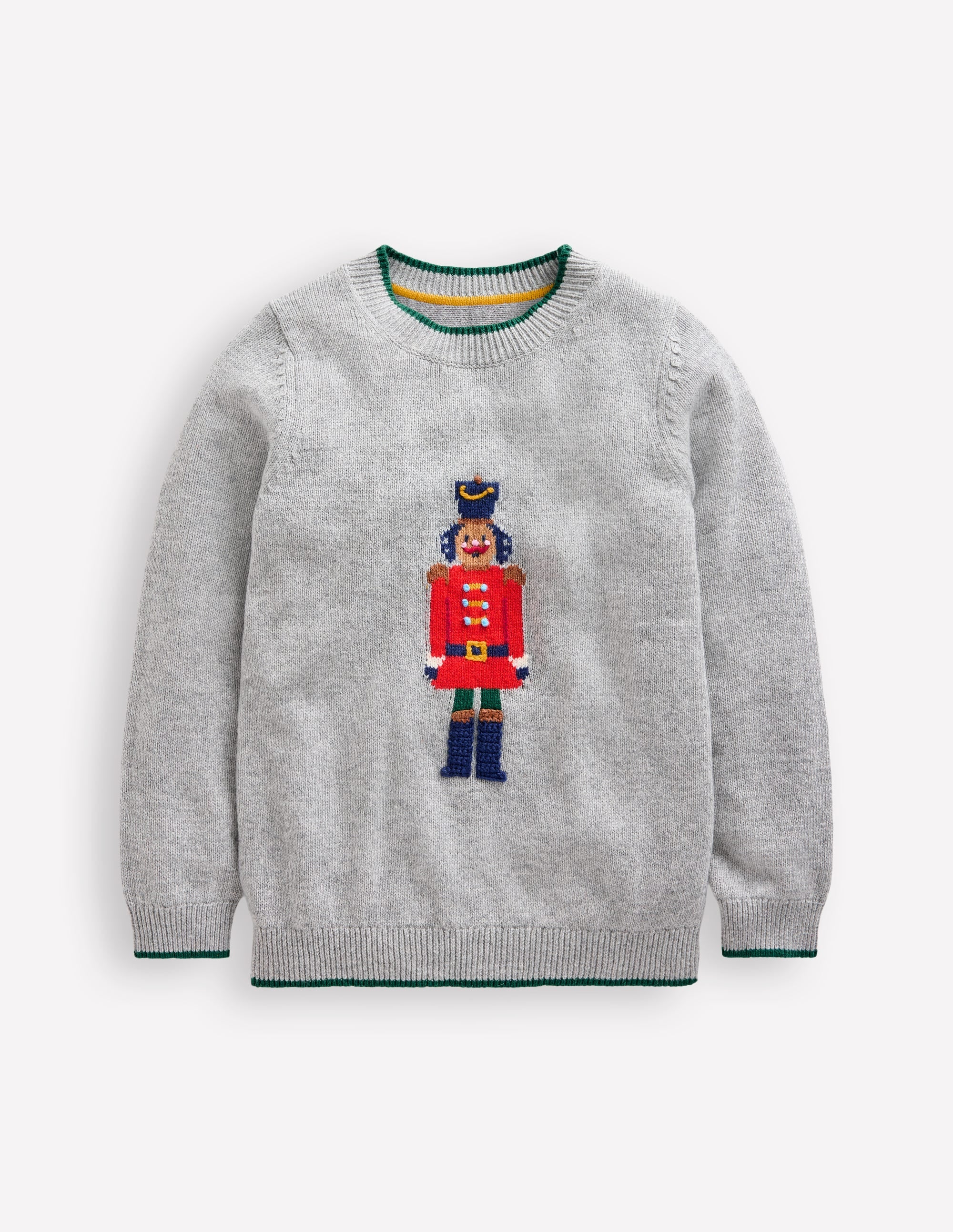 Fun Logo Jumper-Grey Marl Nutcracker - Image 1