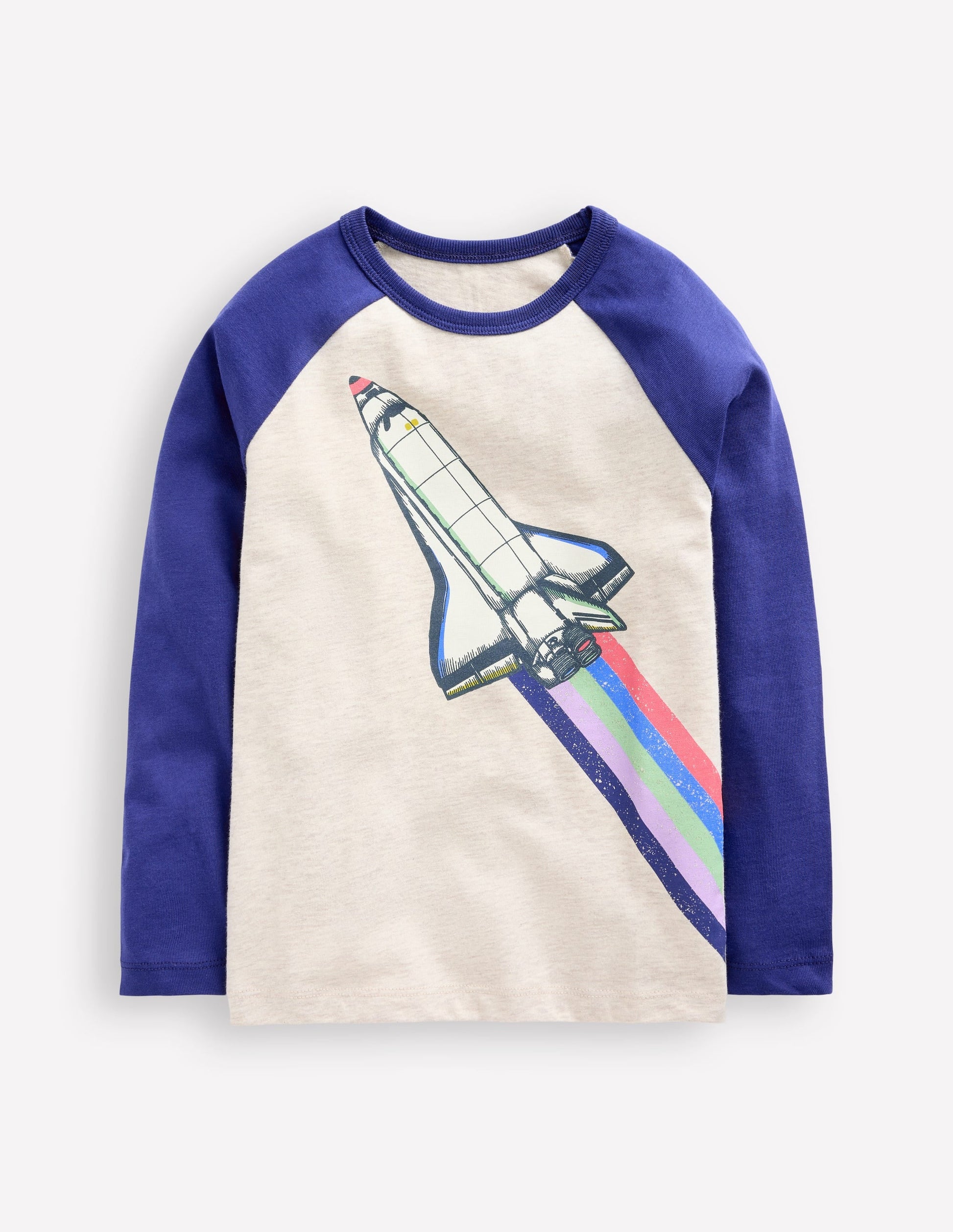 Glow In The Dark Raglan-Oatmeal Marl Rocket-1