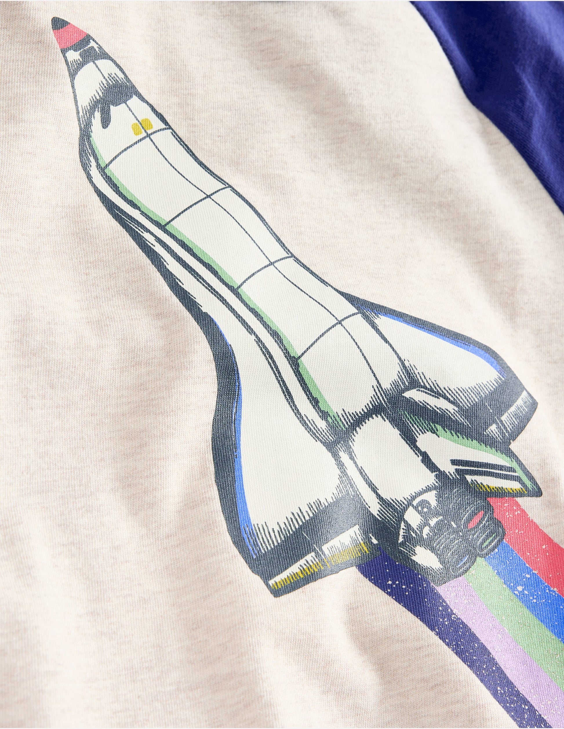 Glow In The Dark Raglan-Oatmeal Marl Rocket-3