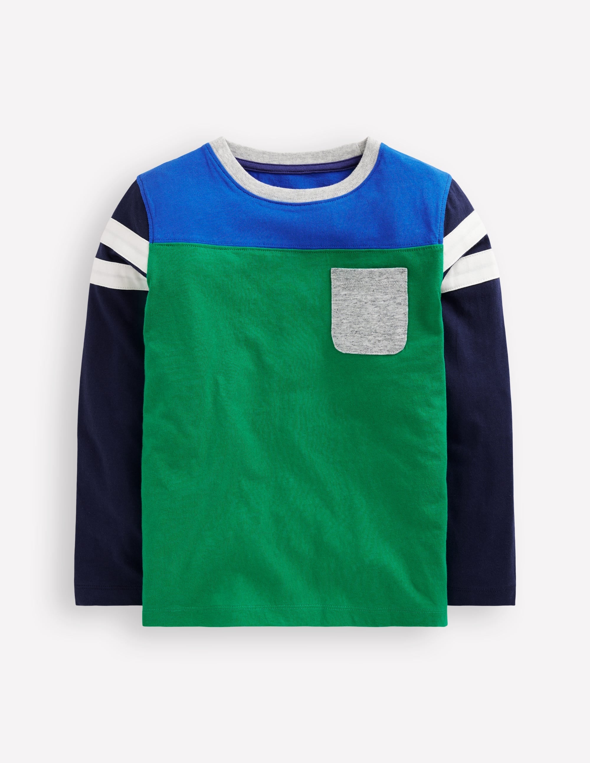 Colourblock T-Shirt-Sapling Green Colourblock - Image 1