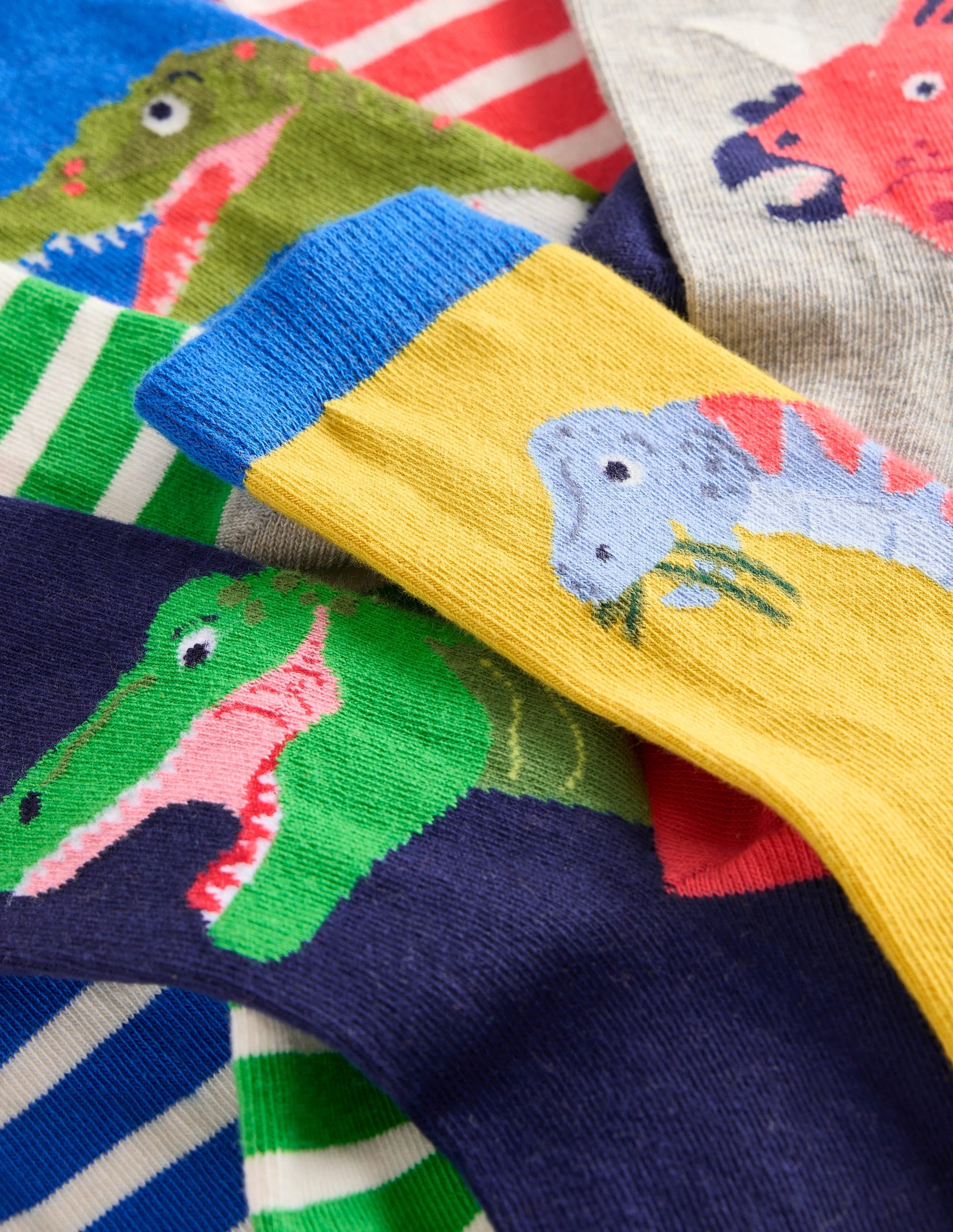Socks 7 Pack-Multi Dinosaurs-2
