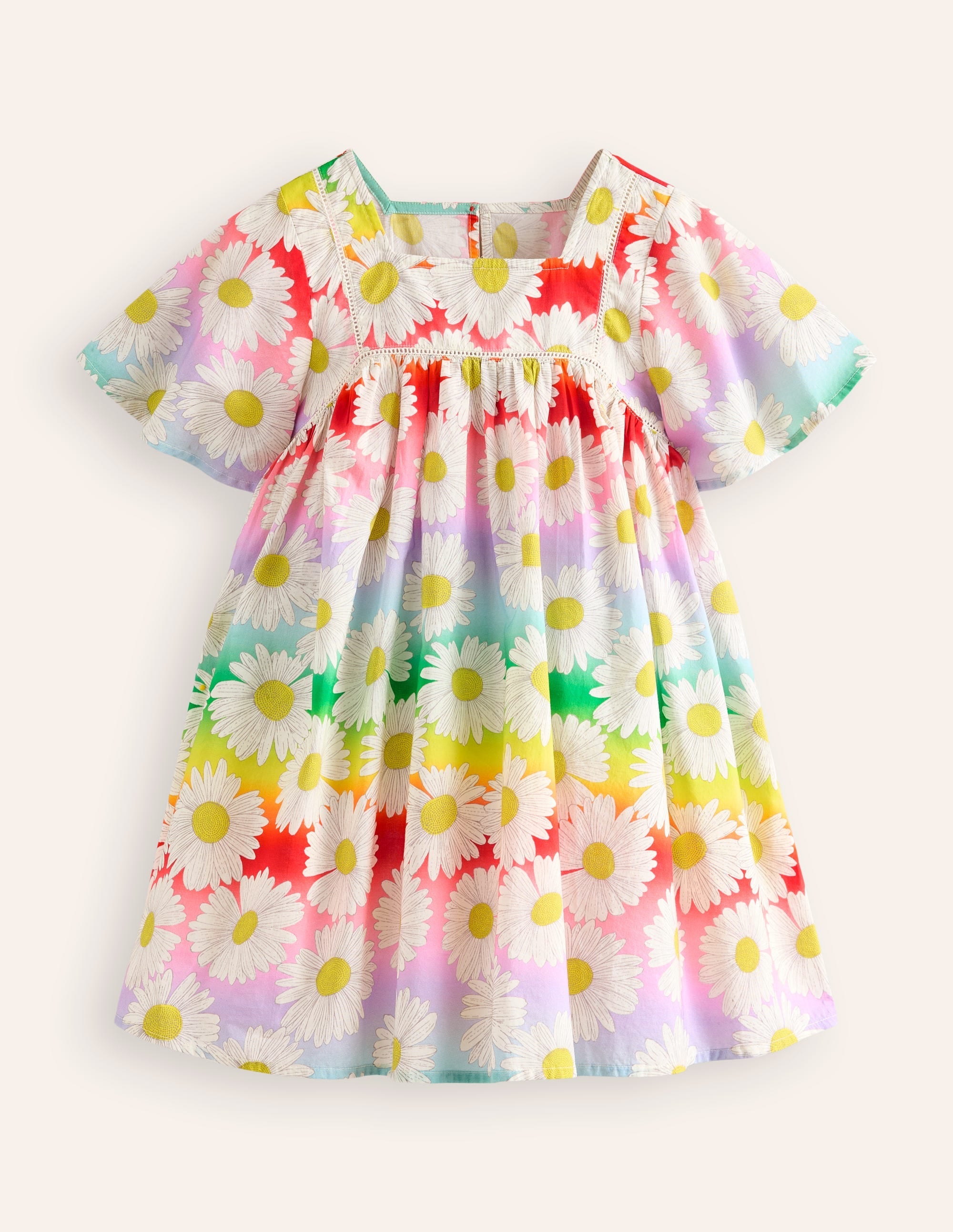 Lightweight Holiday Dress-Multi Ombre Daisy - Image 1
