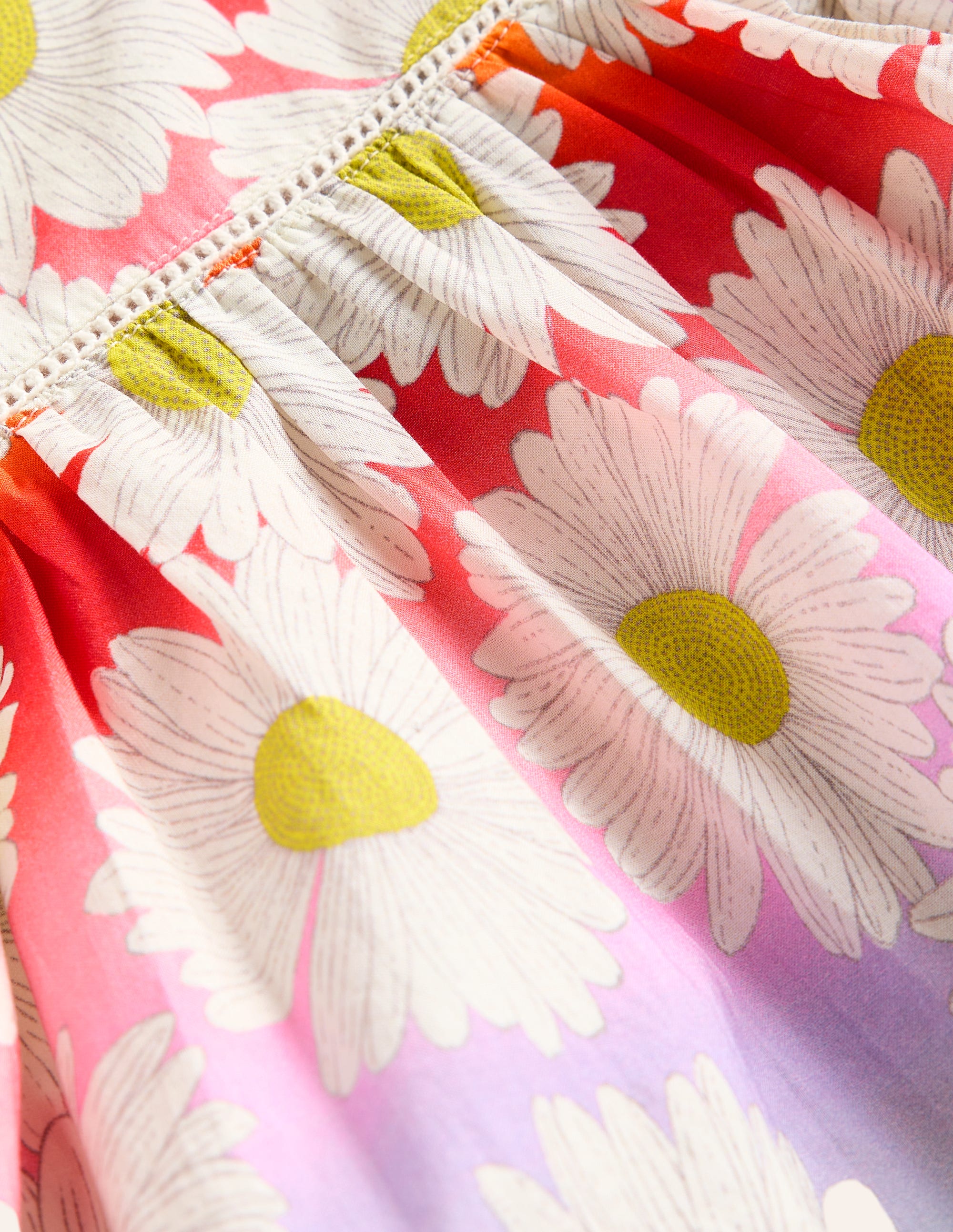 Lightweight Holiday Dress-Multi Ombre Daisy - Image 3