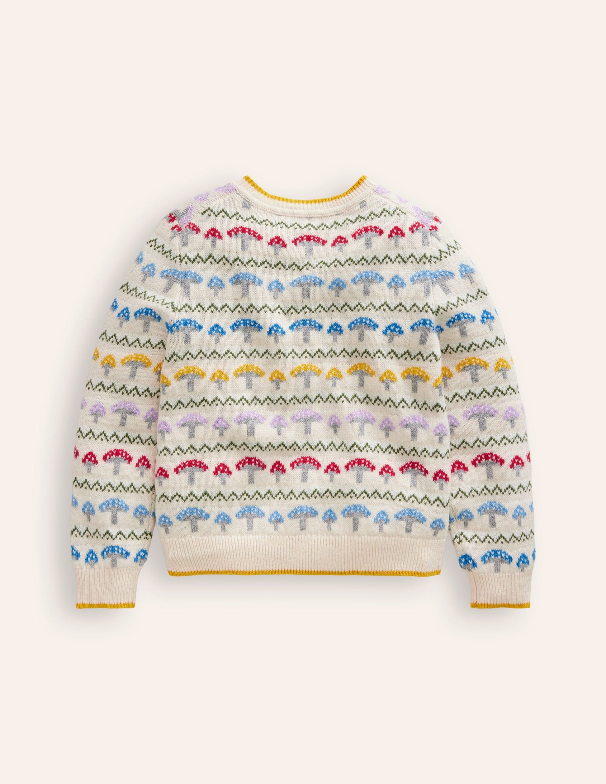 Edie Fair Isle Cardigan-Ecru Toadstool Fair Isle-2