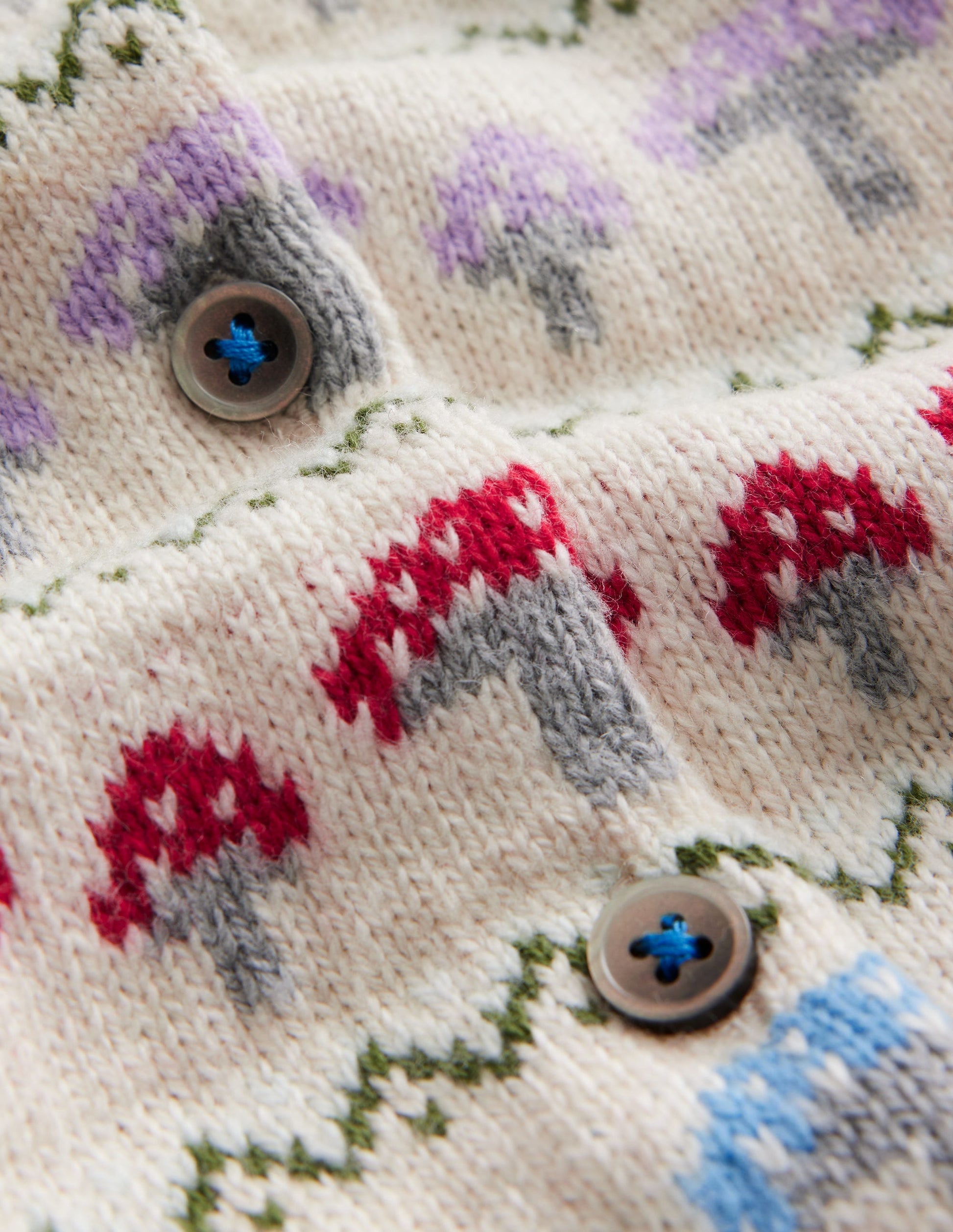 Edie Fair Isle Cardigan-Ecru Toadstool Fair Isle-3