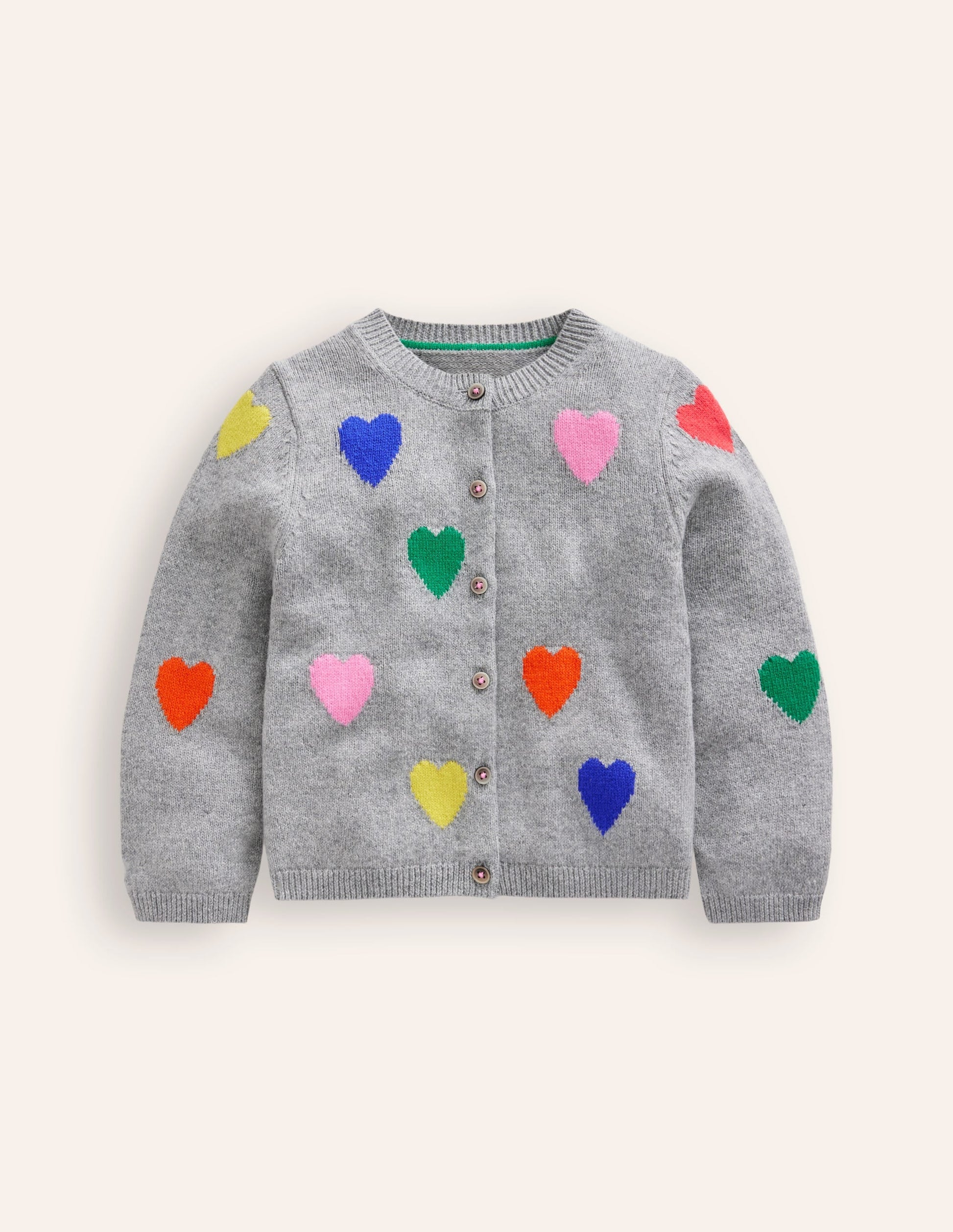 Joyful Cardigan-Grey Marl Hearts-1