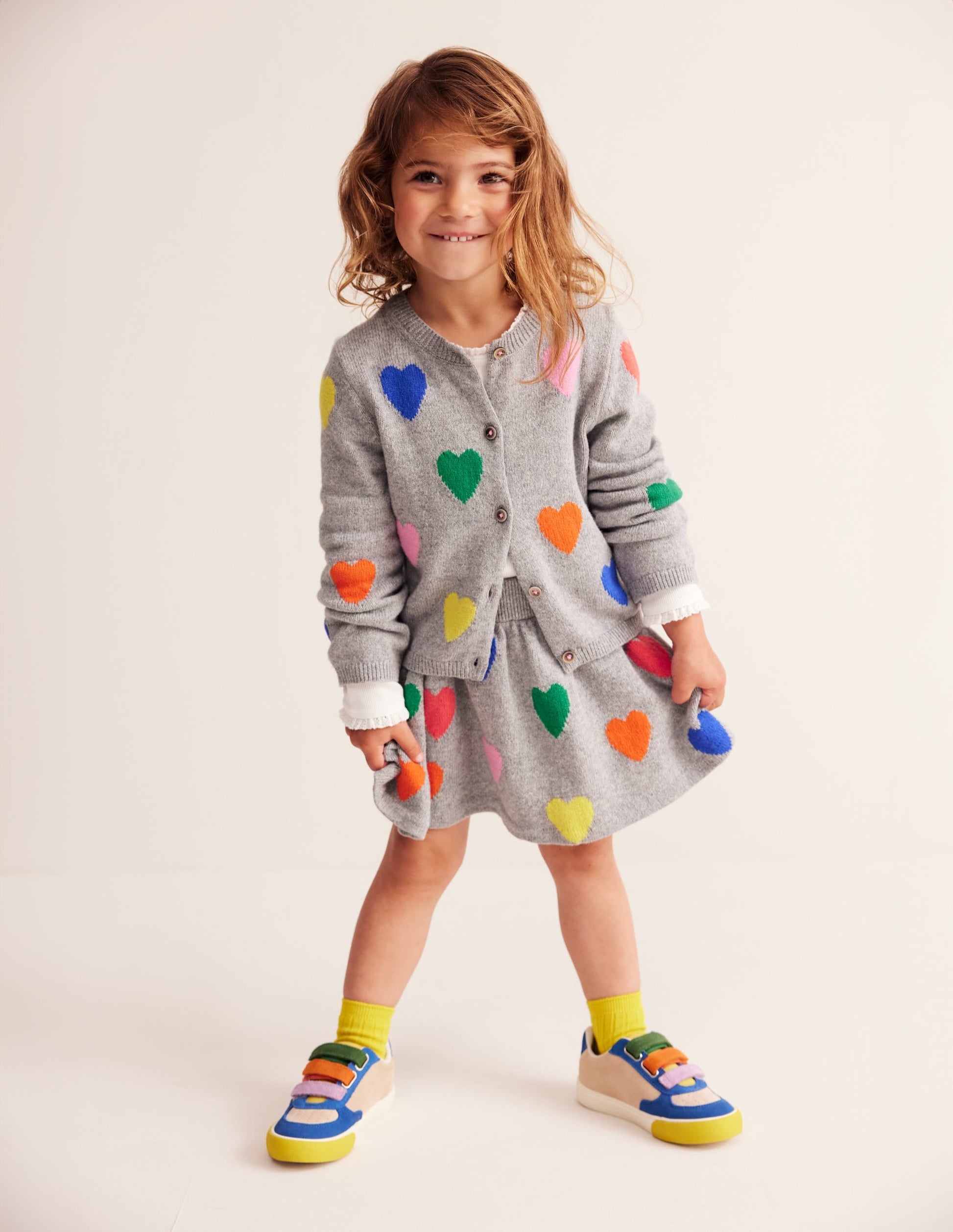 Joyful Cardigan-Grey Marl Hearts-7