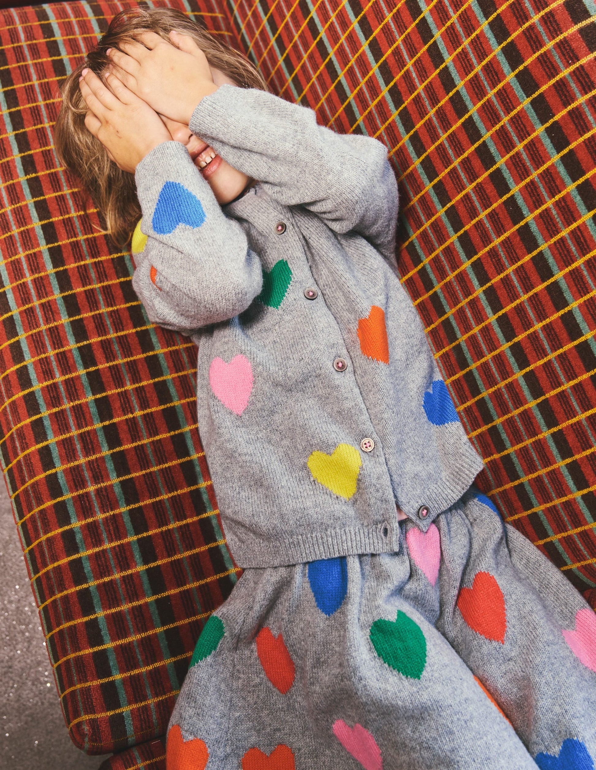 Joyful Cardigan-Grey Marl Hearts-4