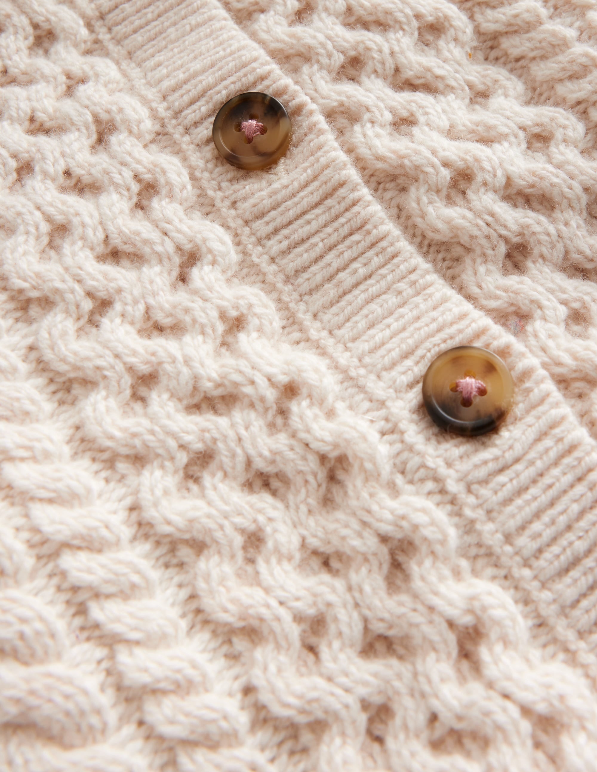 Cable Cardigan-Ecru - Image 4