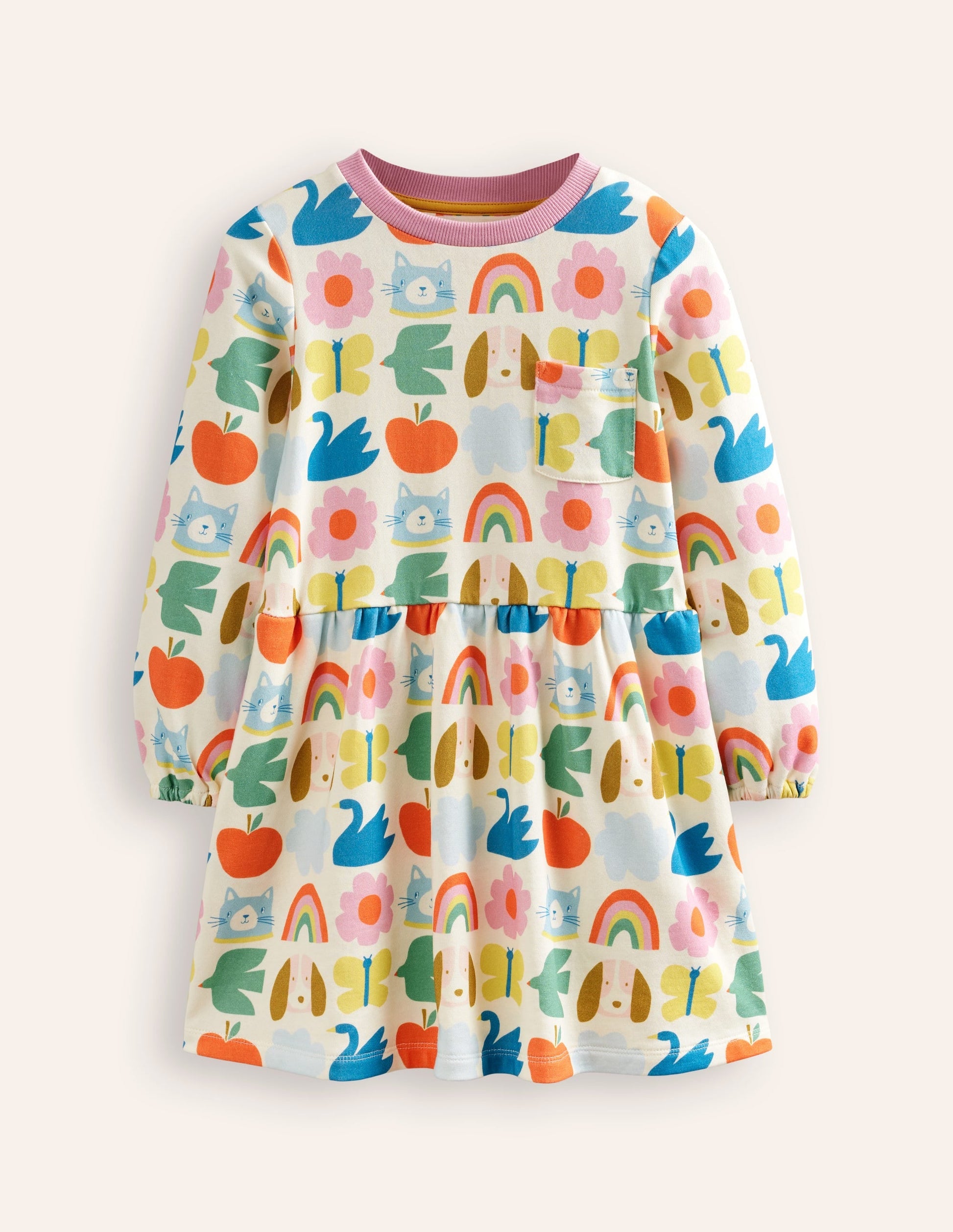 Loopback Sweatshirt Dress-Multi Park Life-1