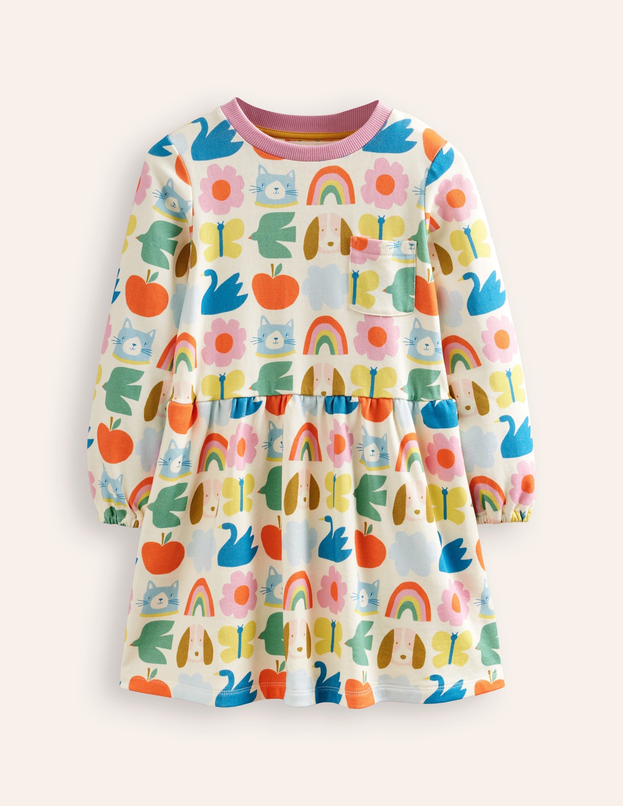 Loopback Sweatshirt Dress-Multi Park Life - Image 1
