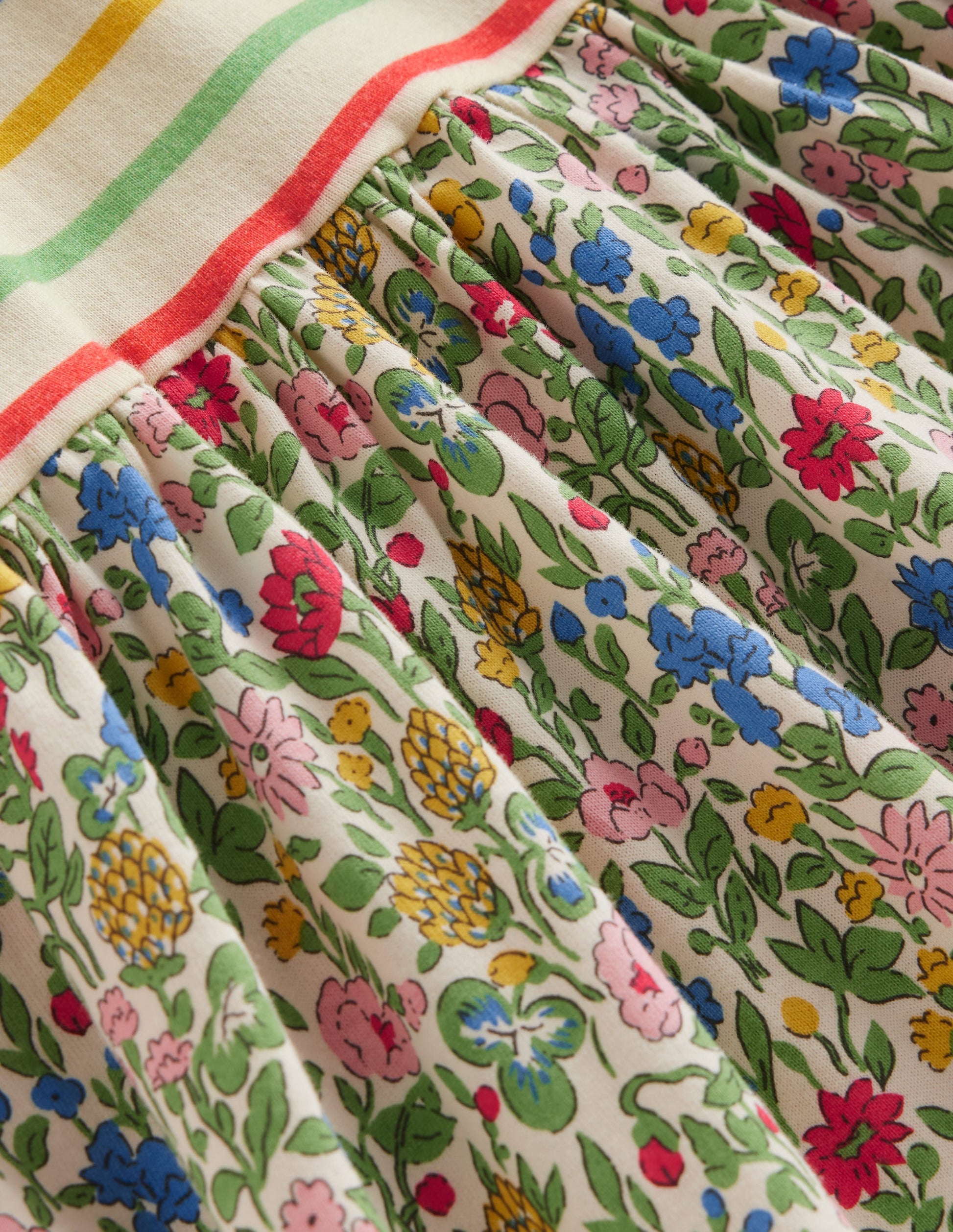 Hotchpotch Jersey Dress-Multi Meadow Floral-3