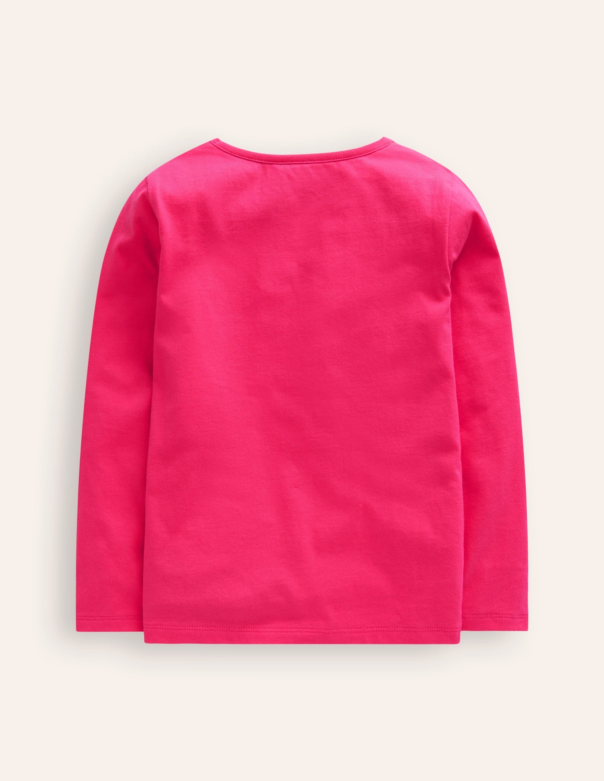 Appliqué Long Sleeve Top-Rose Pink Unicorn - Image 2