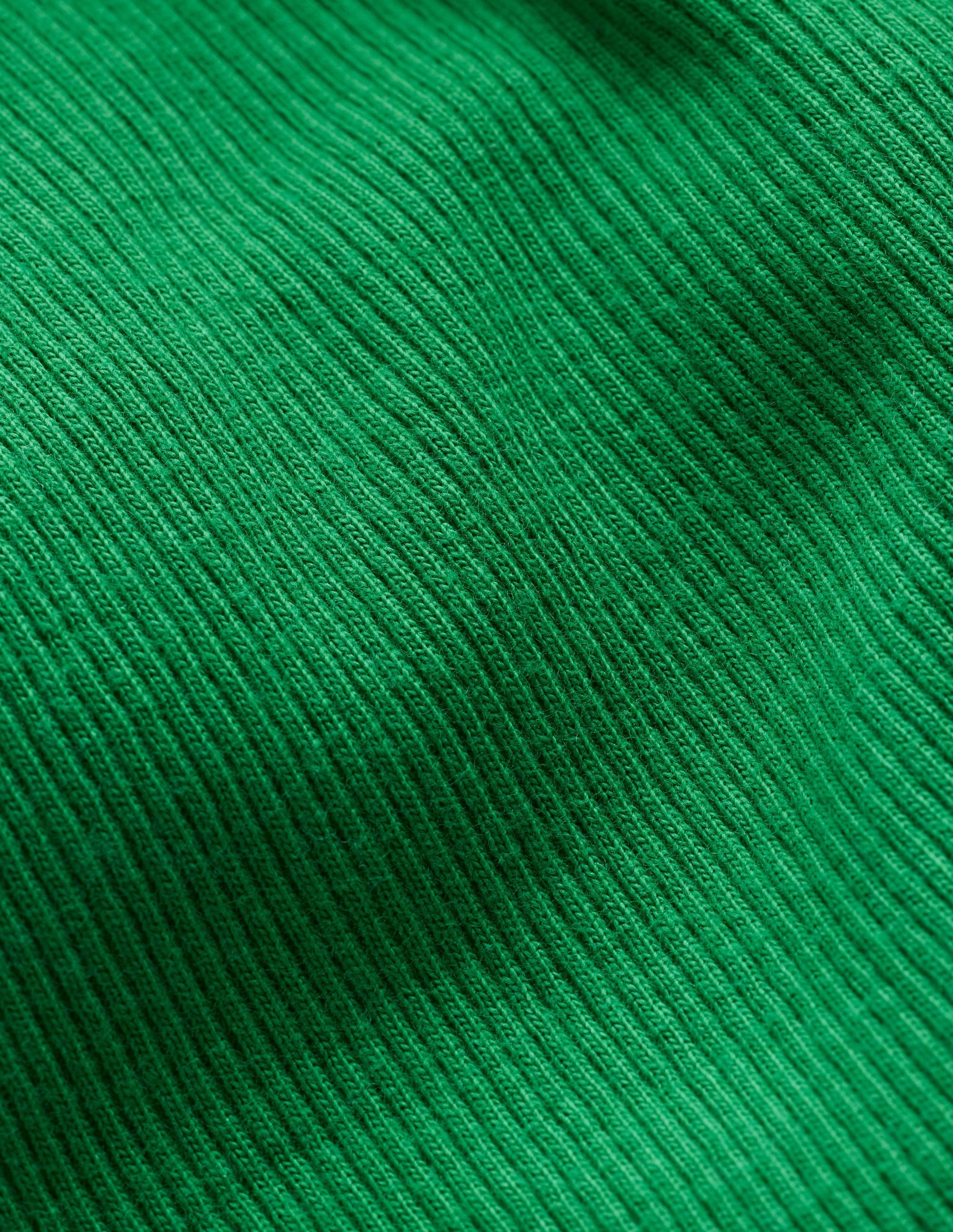 Ribbed Long Sleeve T-Shirt-Shady Green-3