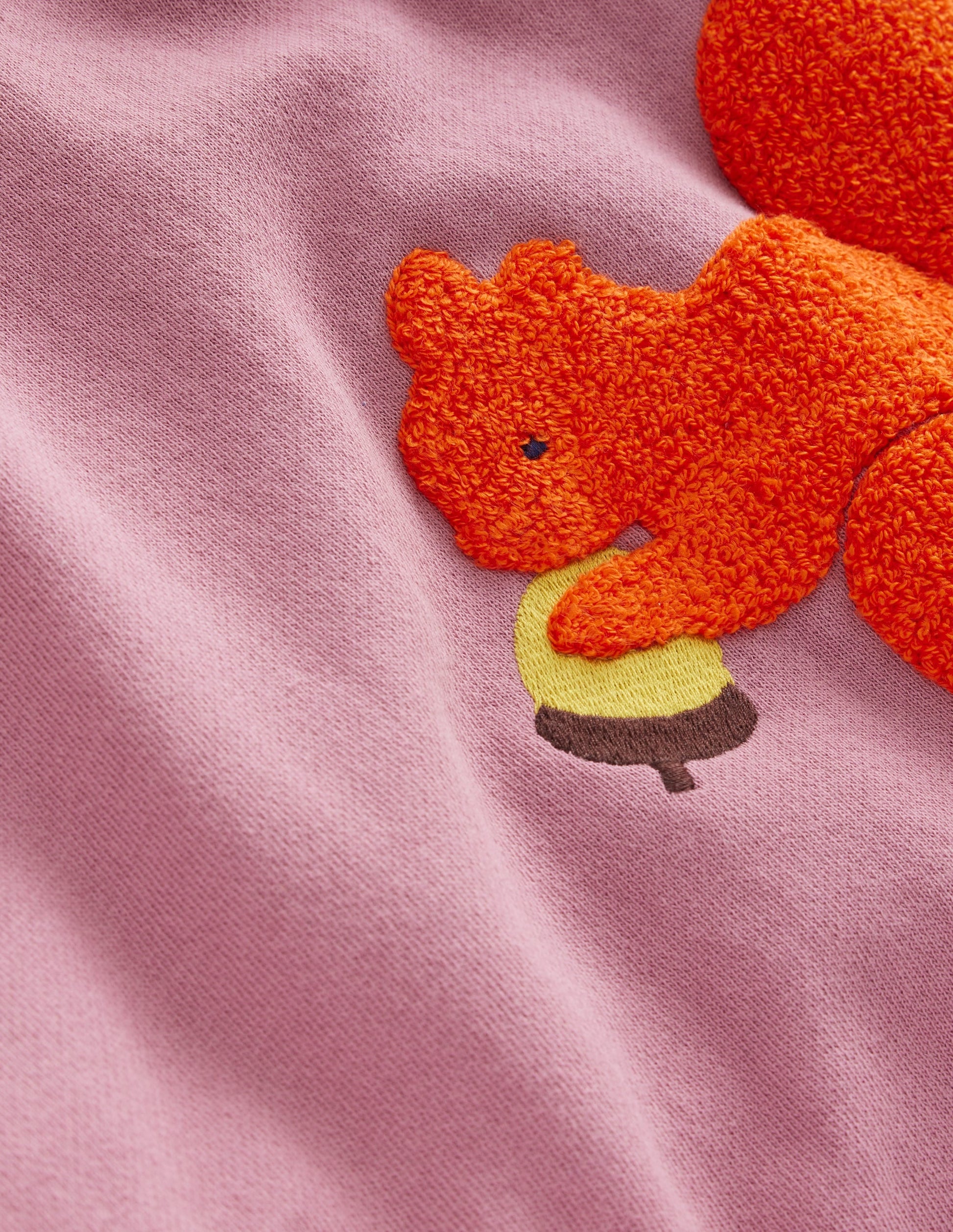Appliqué Hoodie-Soft Lavender Squirrel-3