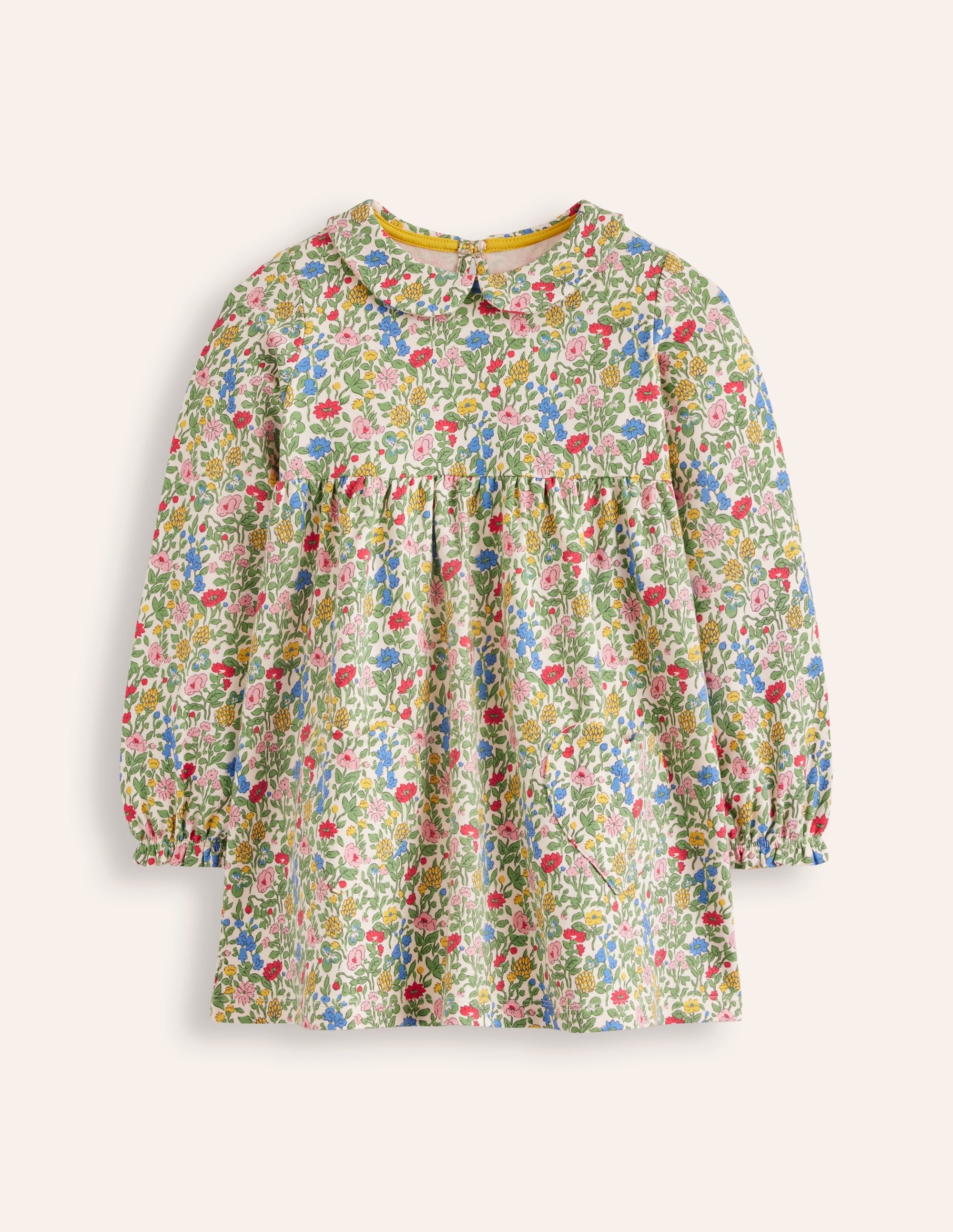 Collared Tunic-Multi Meadow Floral - Image 1