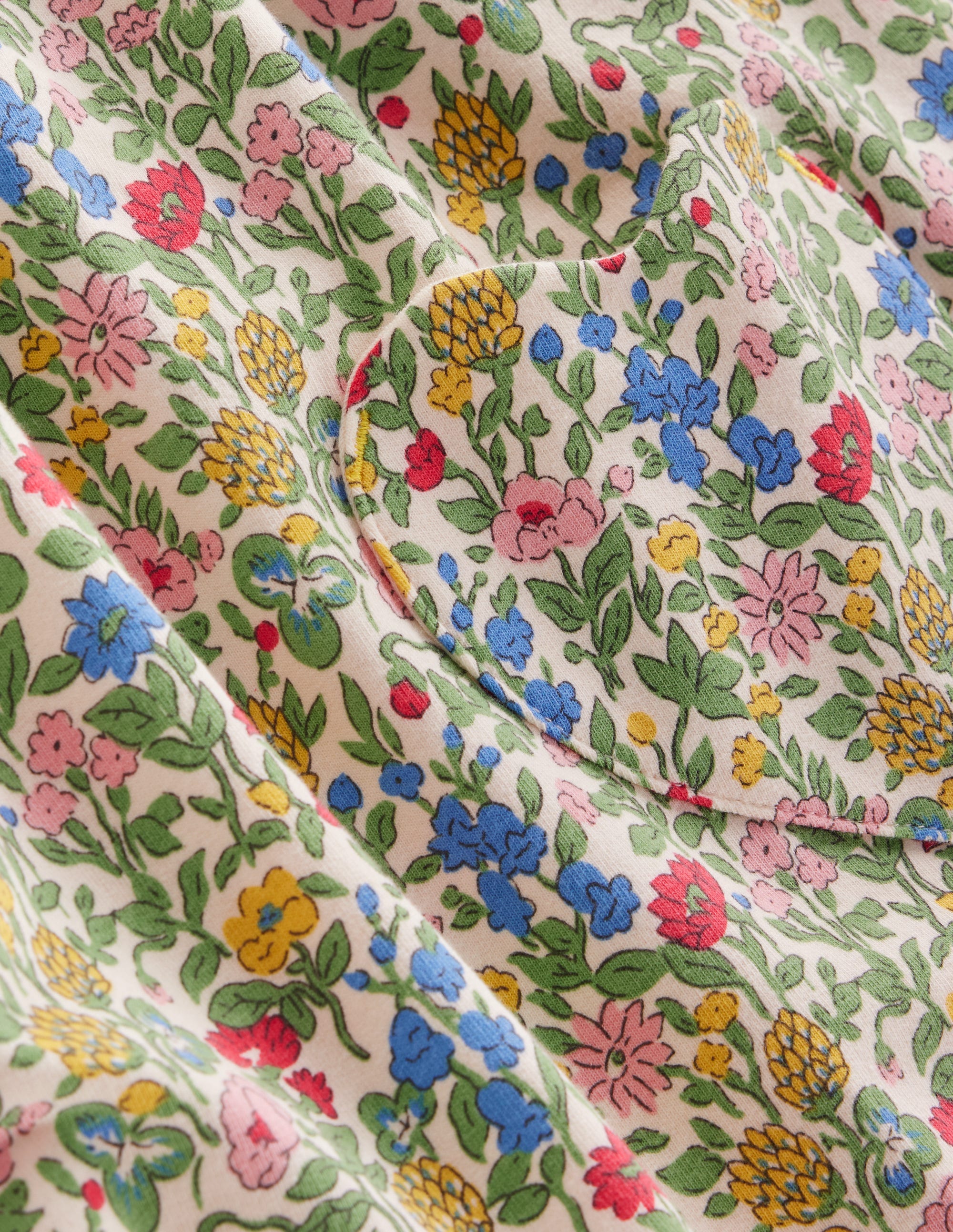 Collared Tunic-Multi Meadow Floral - Image 3