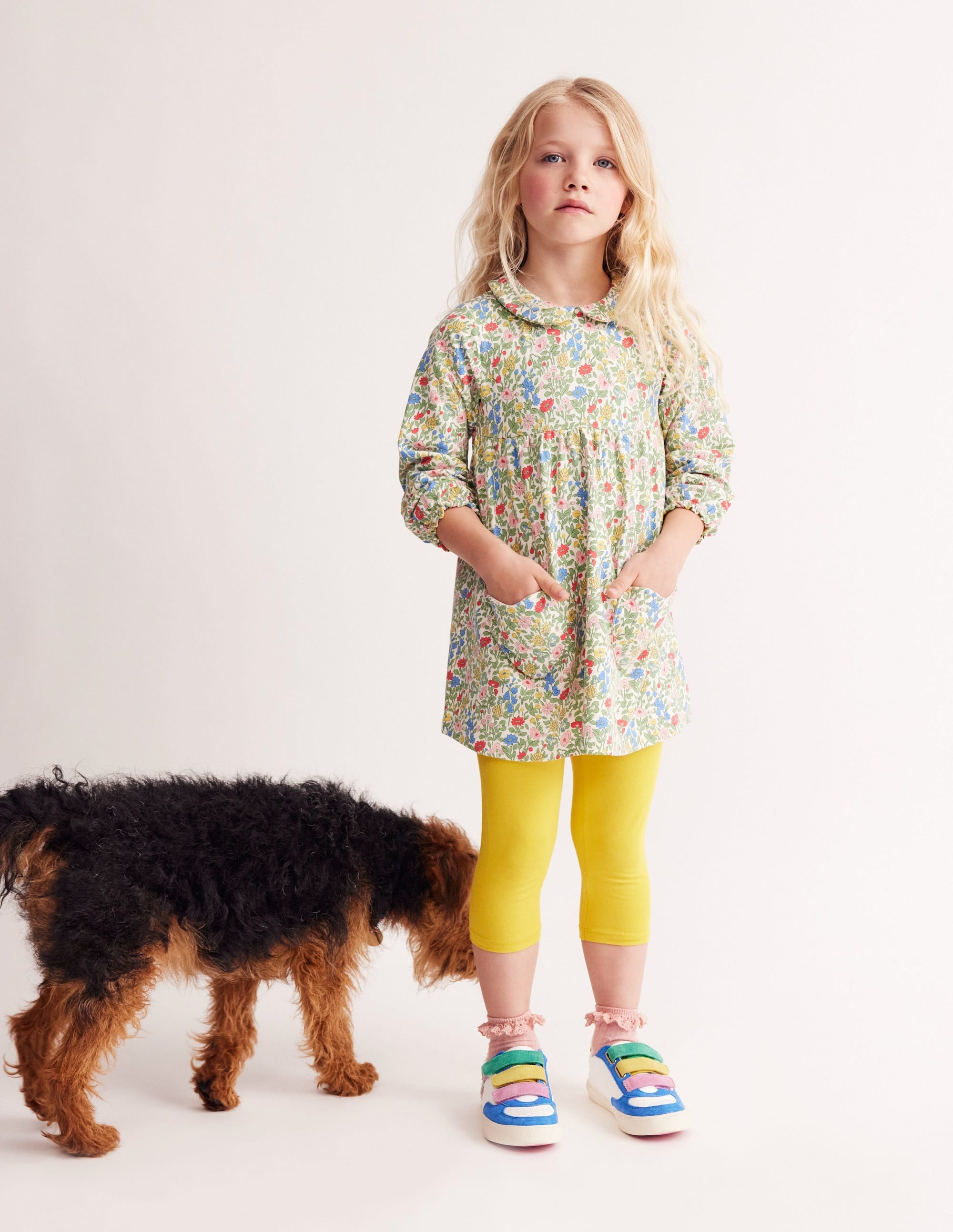 Collared Tunic-Multi Meadow Floral - Image 4