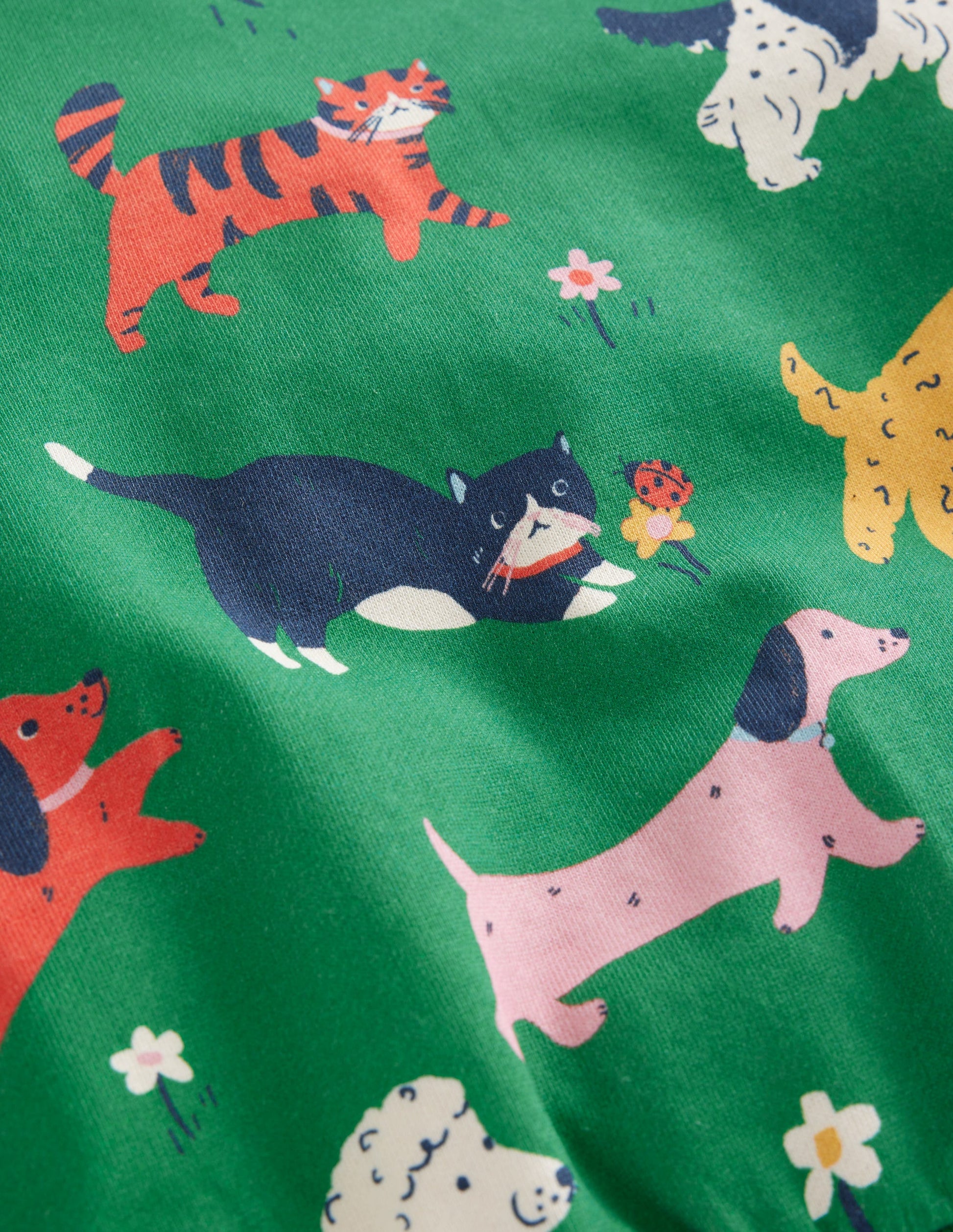 Printed Relaxed Sweatshirt-Green Park Play Pets-3