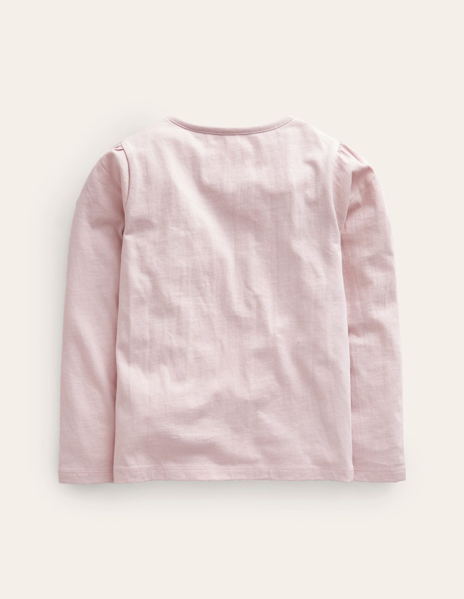 Puff Sleeve Logo Top-French Pink-2