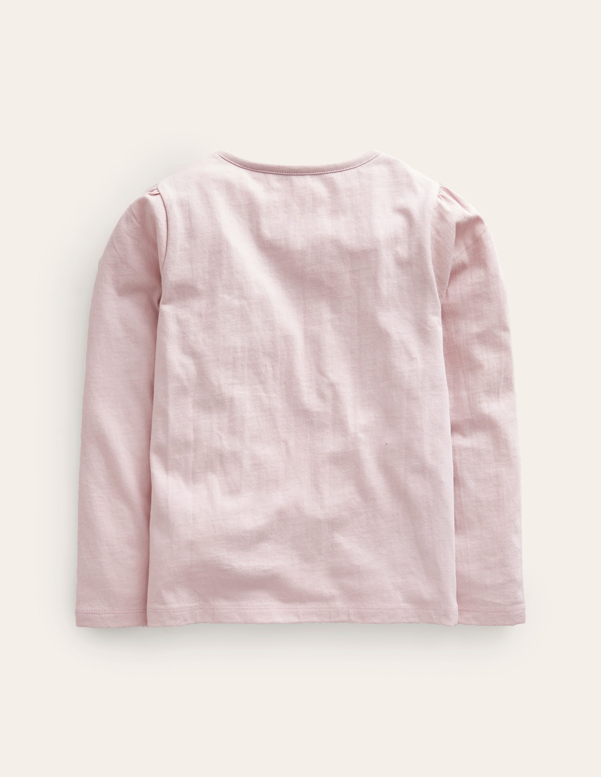 Puff Sleeve Logo Top-French Pink - Image 2