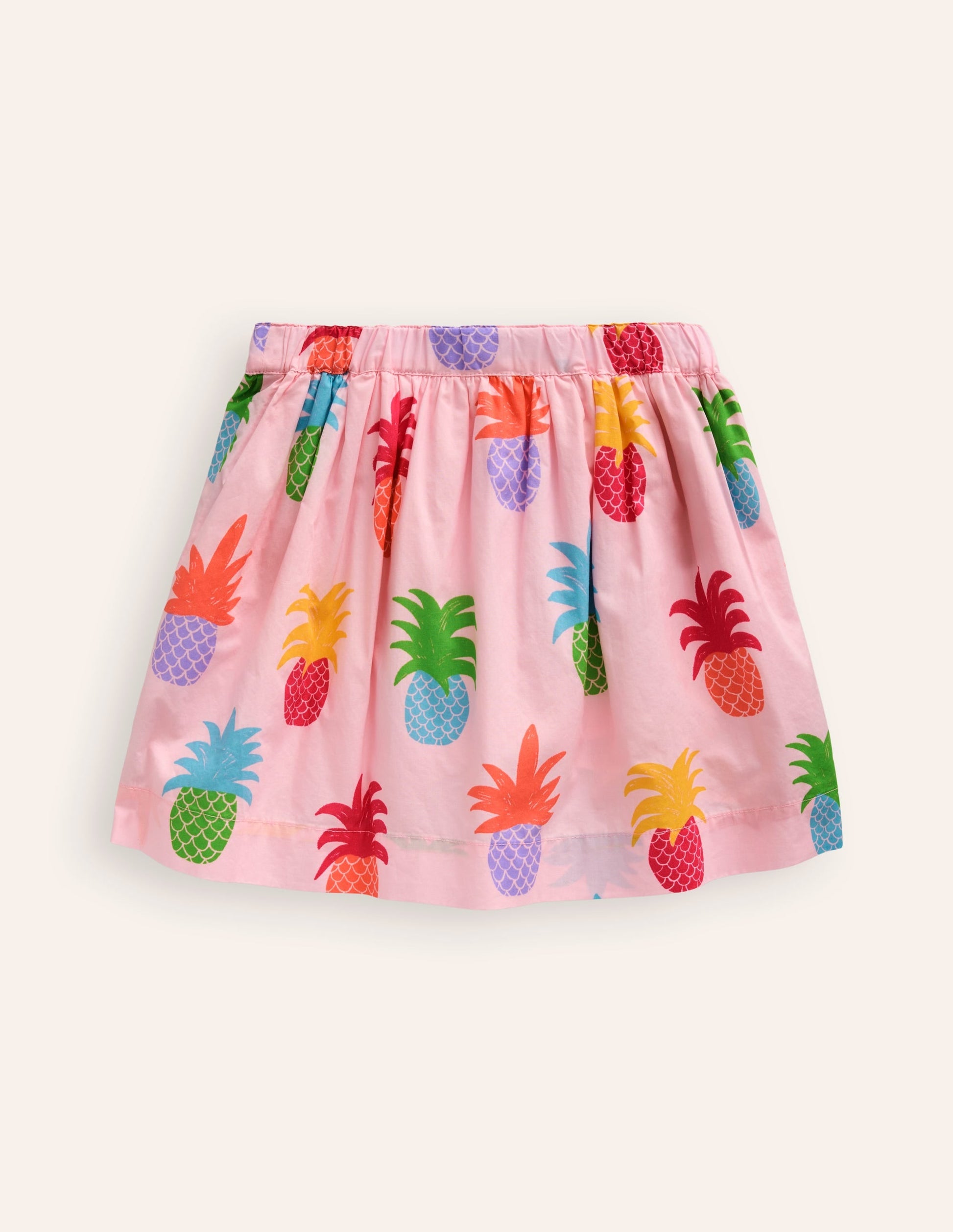 Pull On Twirly Skirt-Blooming Pink Pineapples-2