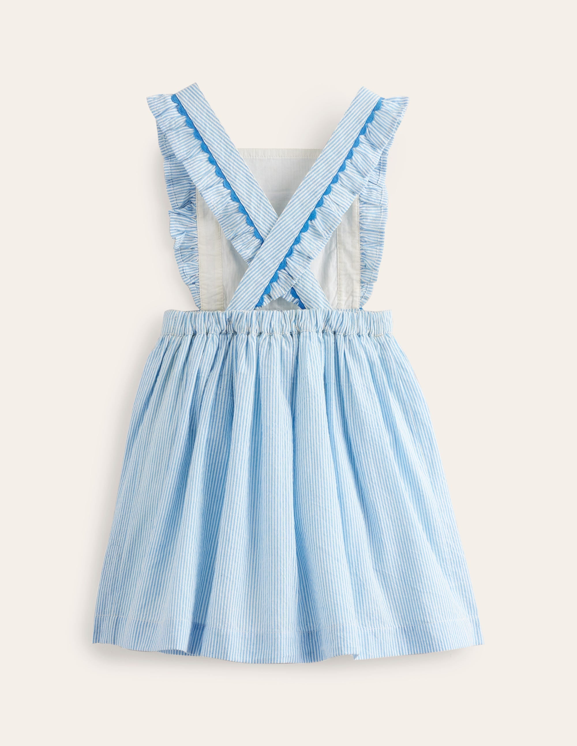 Charming Pinafore Dress-Surf Blue/ Ivory Shells - Image 2