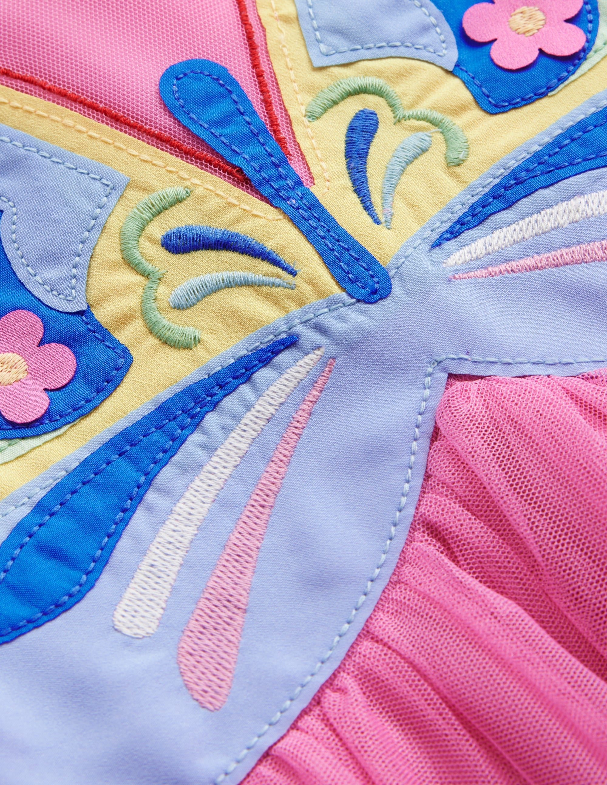 Butterfly Bodice Tulle Dress-Formica Pink Butterfly - Image 3