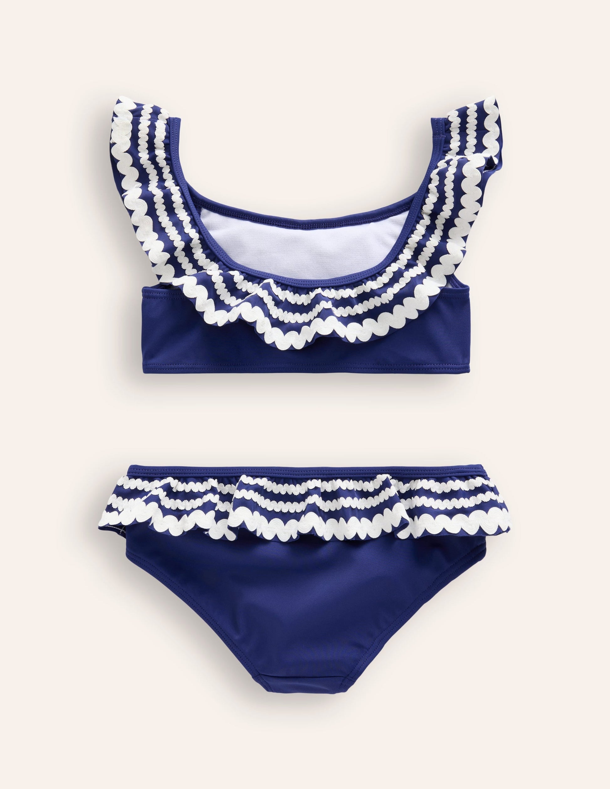 Ric Rac Frilly Bikini-Sapphire Blue-2