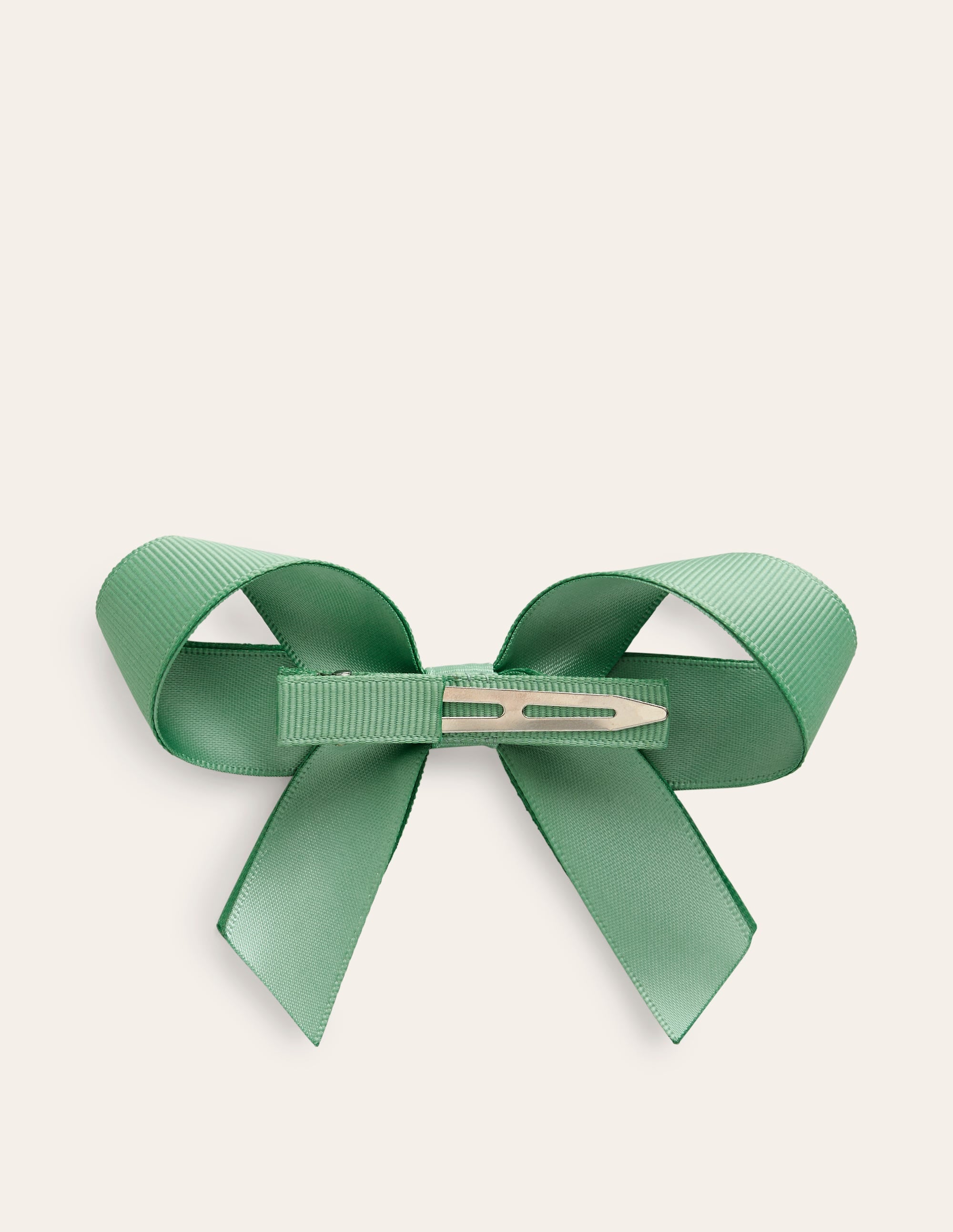 Grosgrain Hair Bow-Veridian Green - Image 2