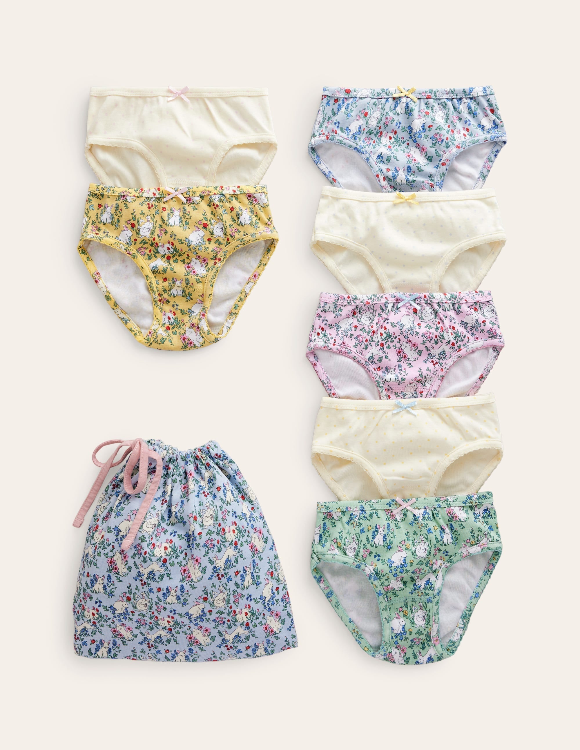 Pants 7 Pack-Spring Bunnies - Image 1