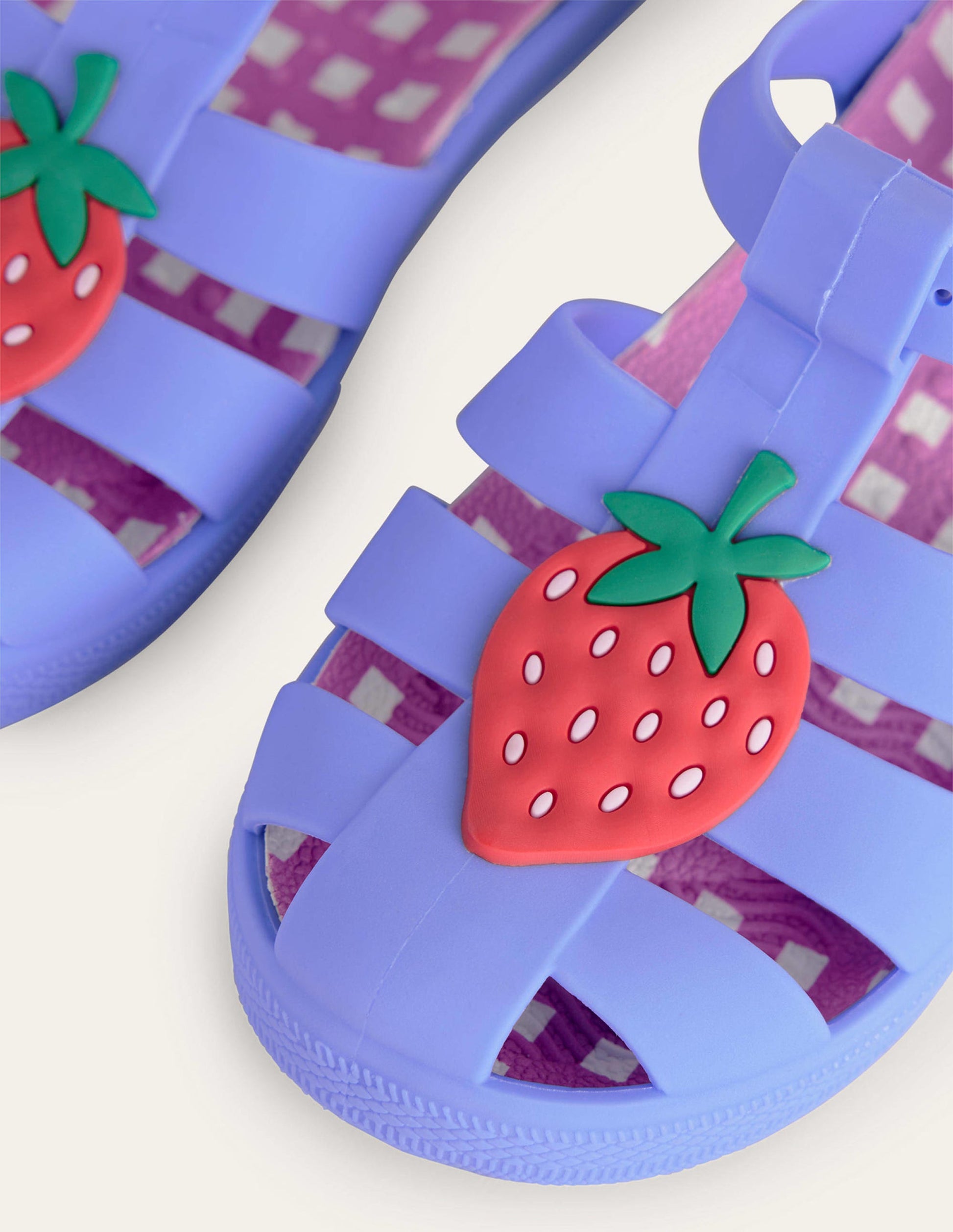 Logo Jelly Shoes-Surf Blue Strawberry-3
