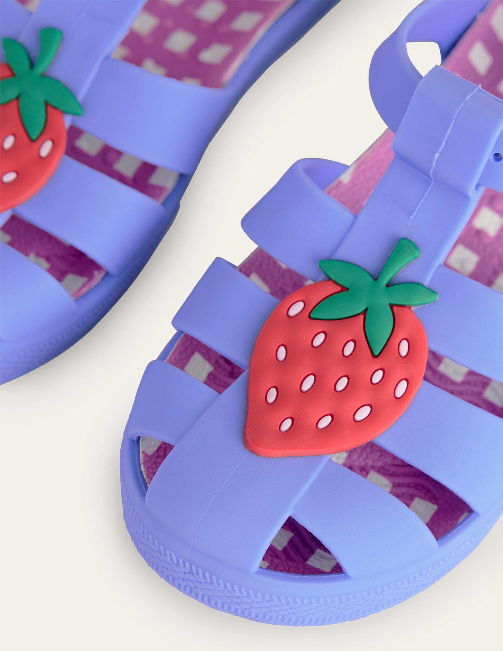 Logo Jelly Shoes-Surf Blue Strawberry - Image 3