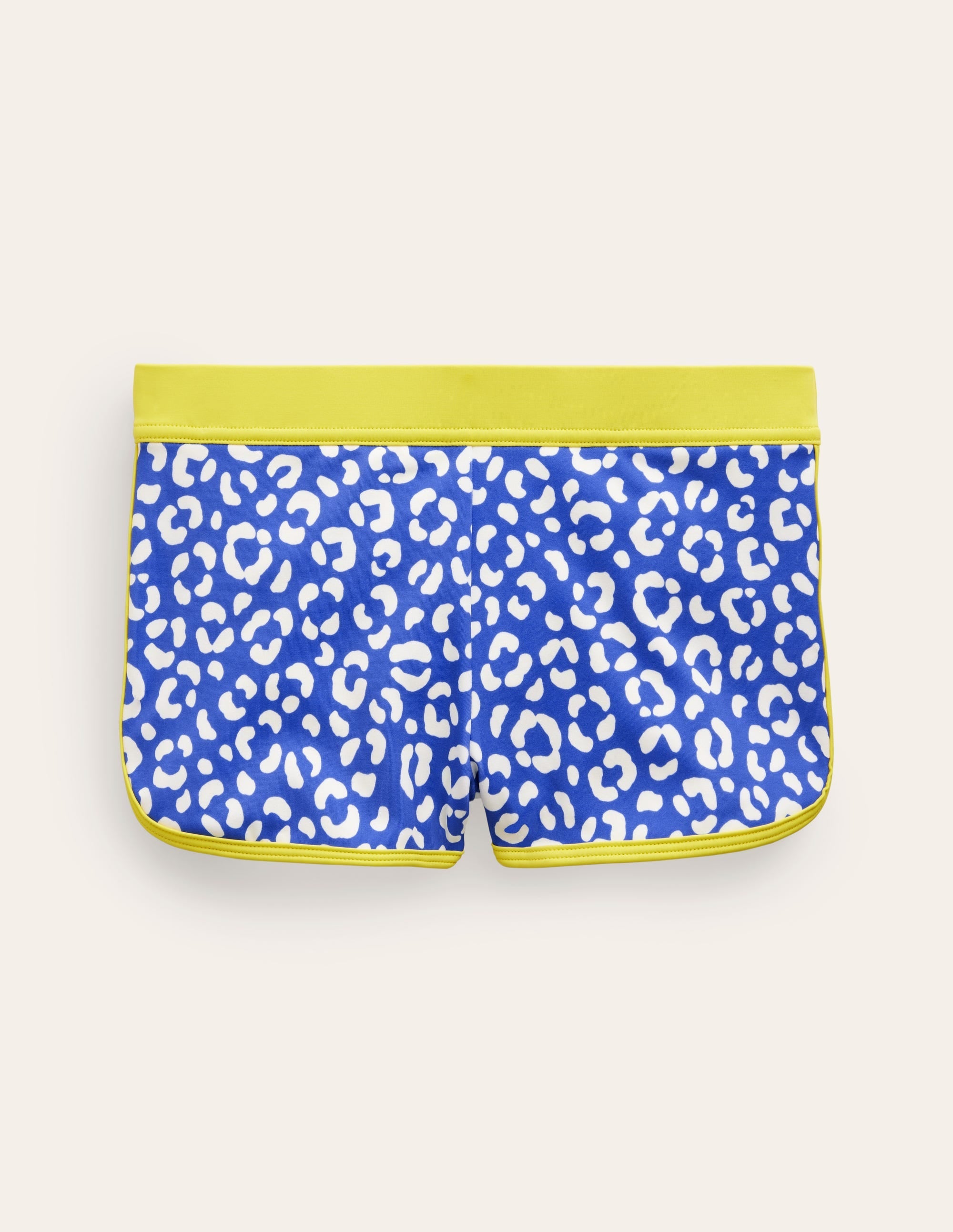 Patterned Swim Shorts-Blue Leopard - Image 1