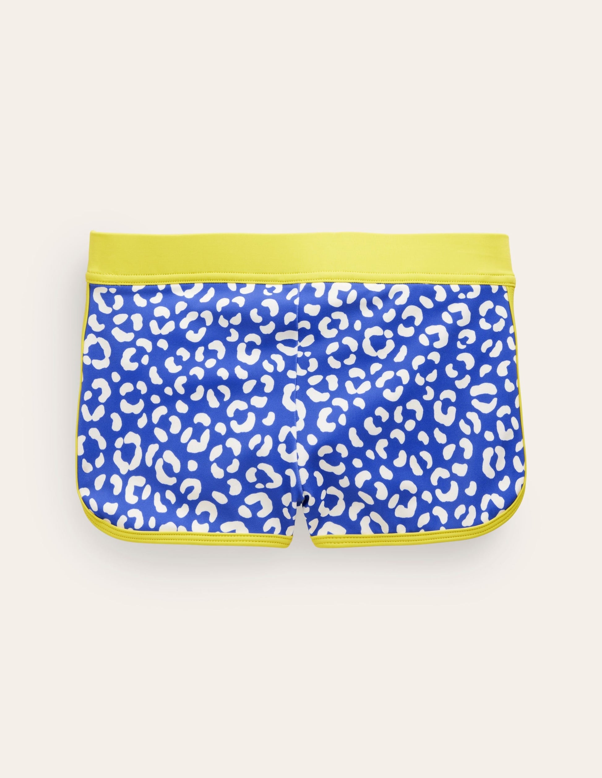 Patterned Swim Shorts-Blue Leopard-2