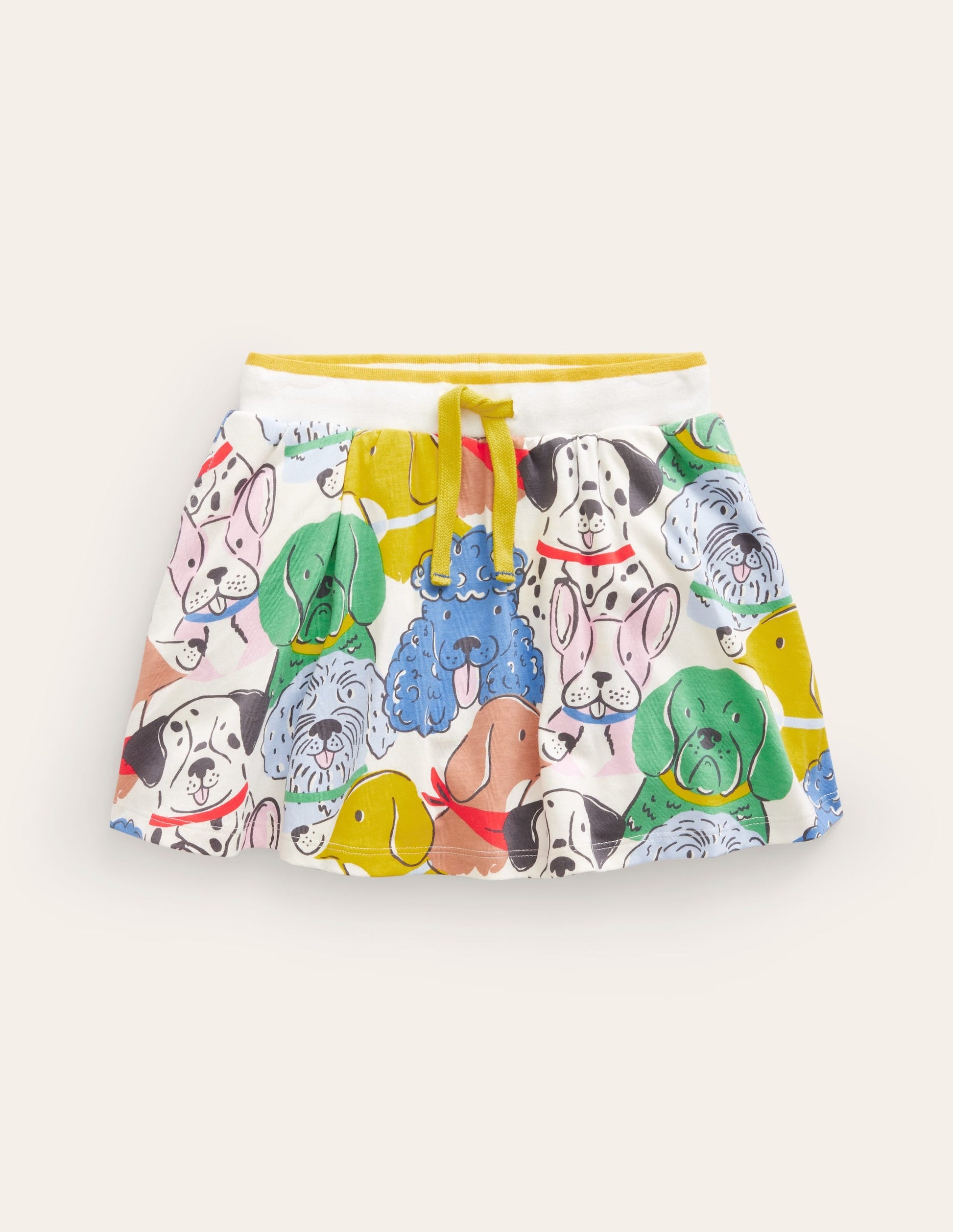 Printed Jersey Skort-Multi Dog-1