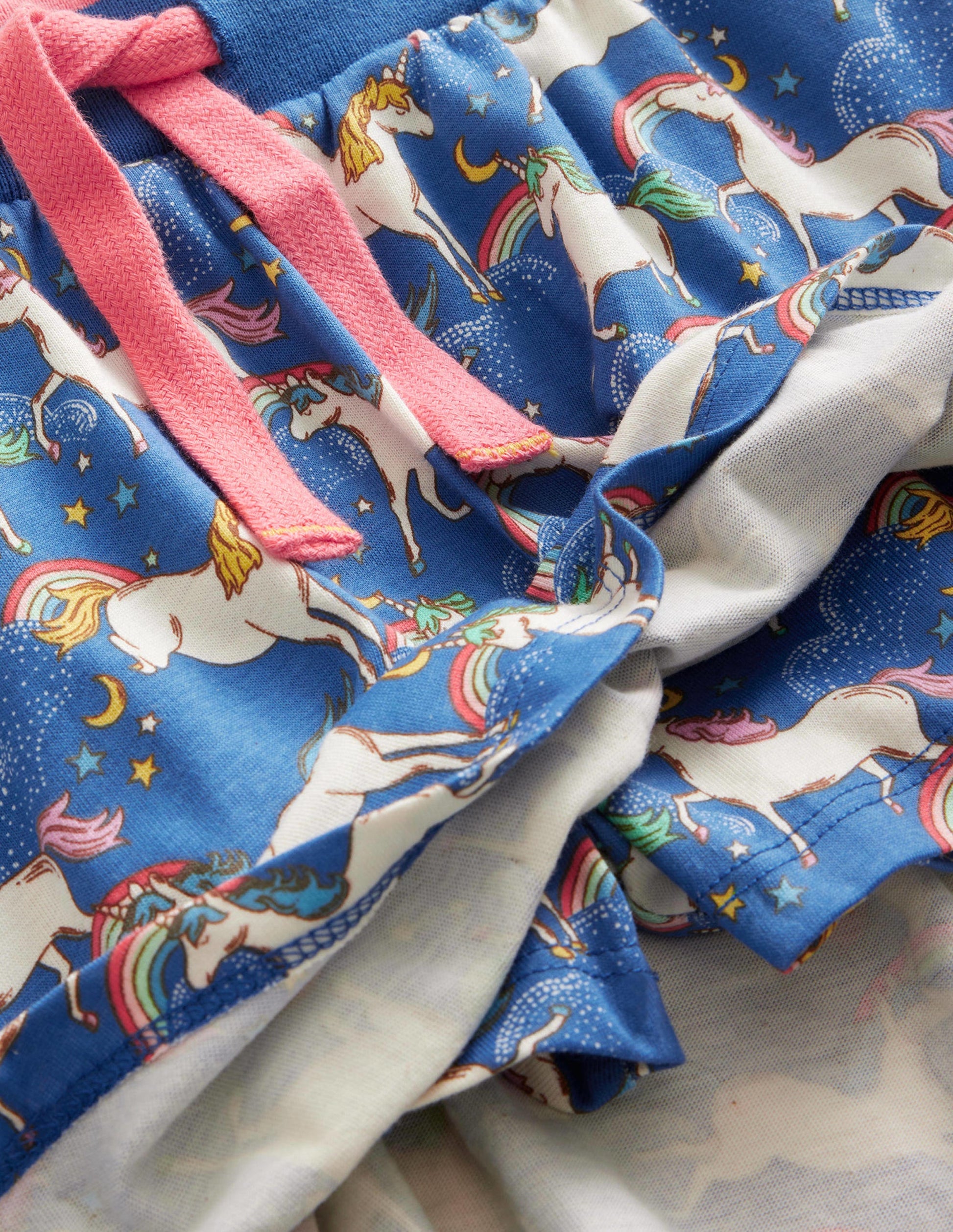 Printed Jersey Skort-Delft Blue Unicorn-3