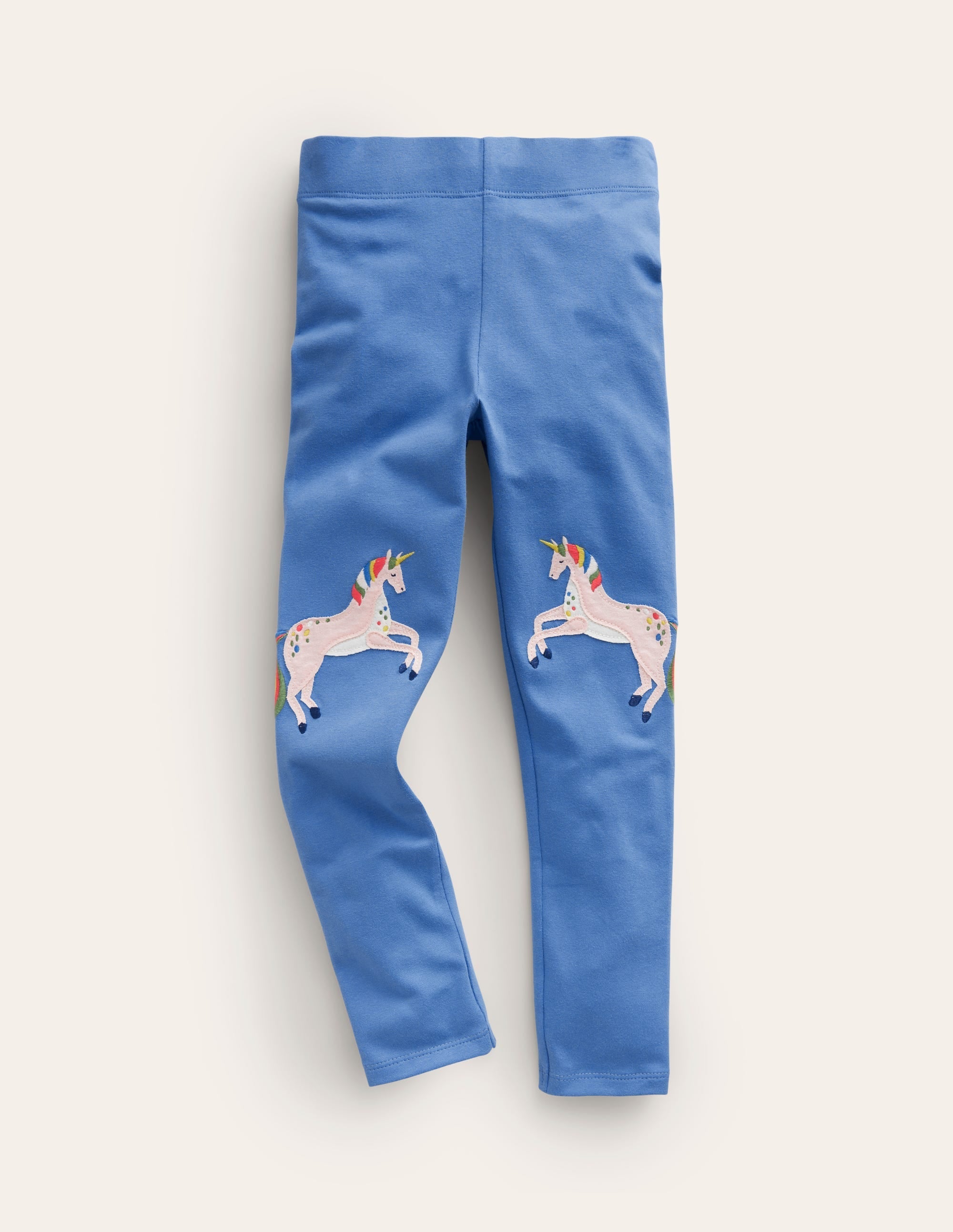 Appliqué Leggings-Bluejay Unicorn - Image 1