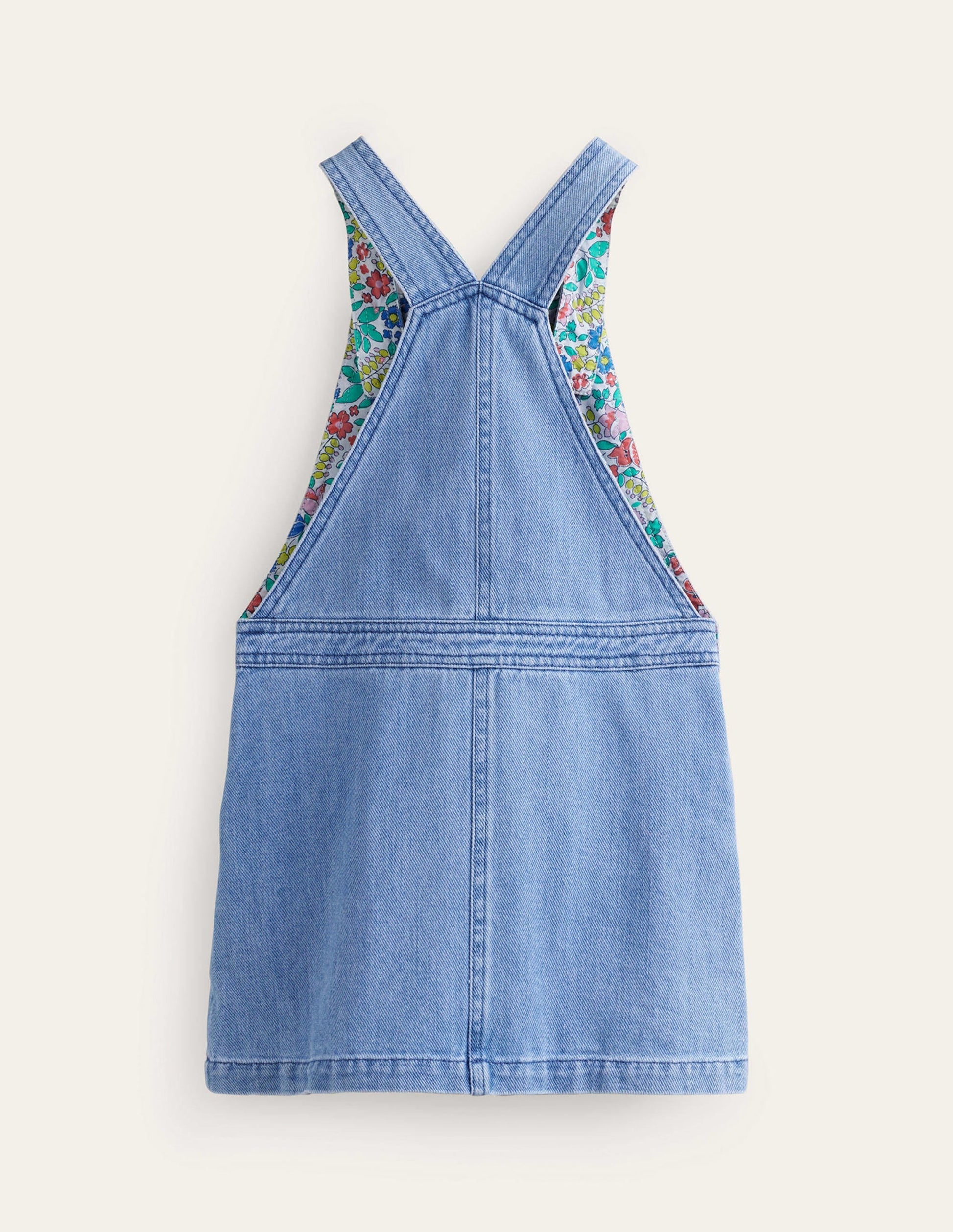 Dungaree Dress-Mid Vintage Denim-2