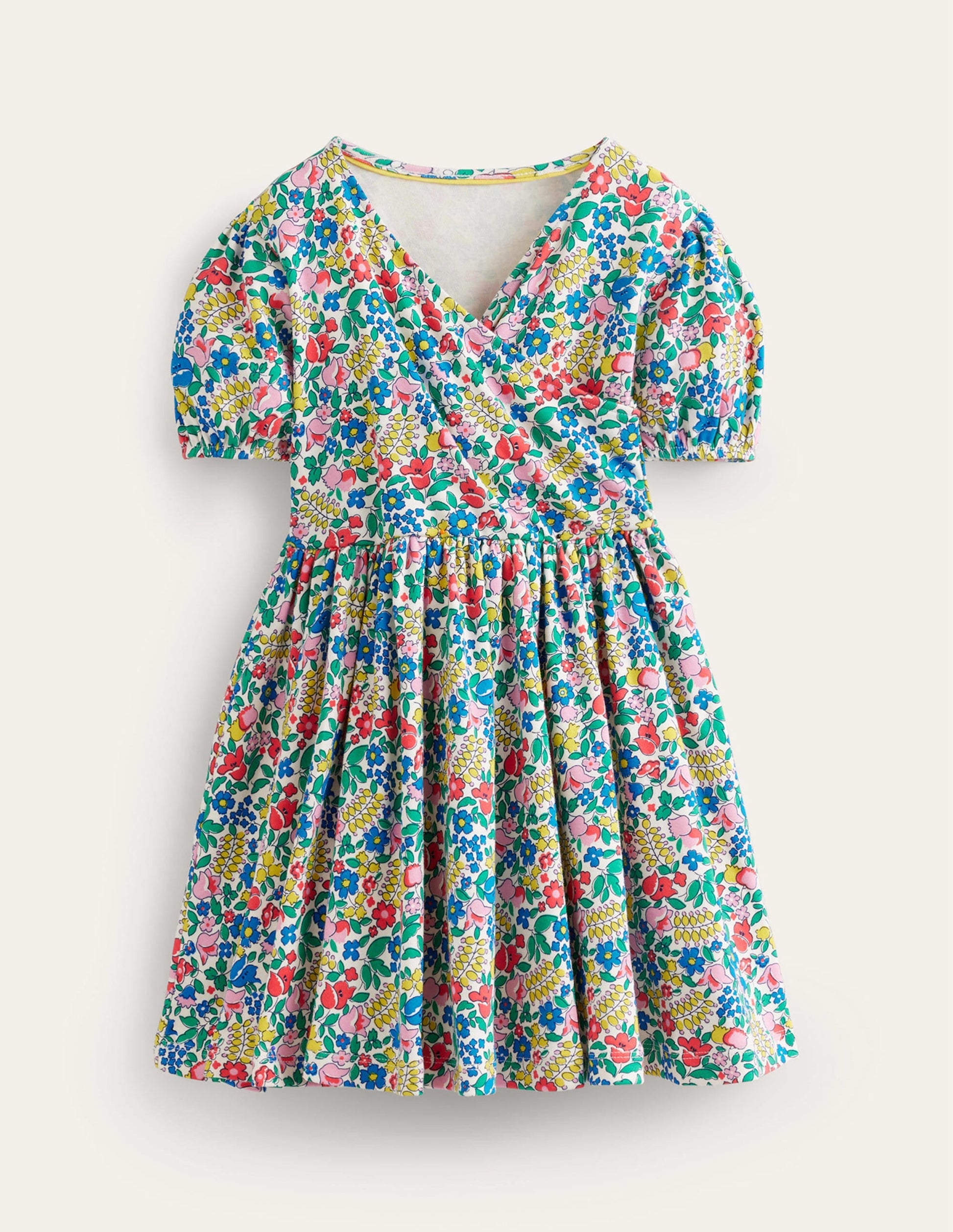 Twirly Ballerina Dress-Multi Flowerbed-1