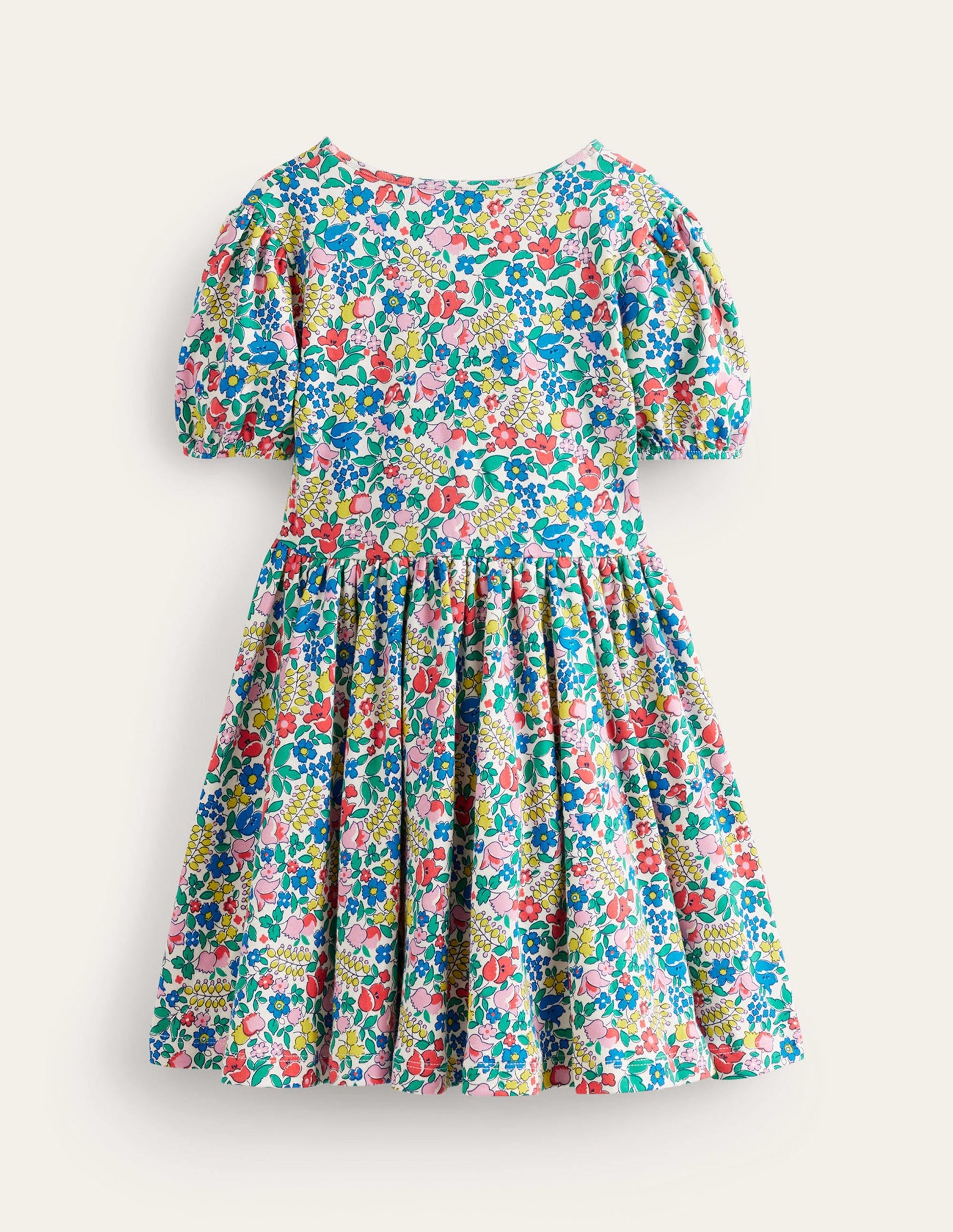 Twirly Ballerina Dress-Multi Flowerbed-2